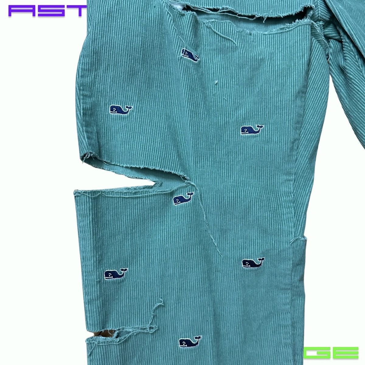 Vineyard Vines ASTROBOI VINEYARD VINES BLUE RIPPED CORDUROY PANTS _ 30" Size US 30 / EU 46 - 2 Thumbnail