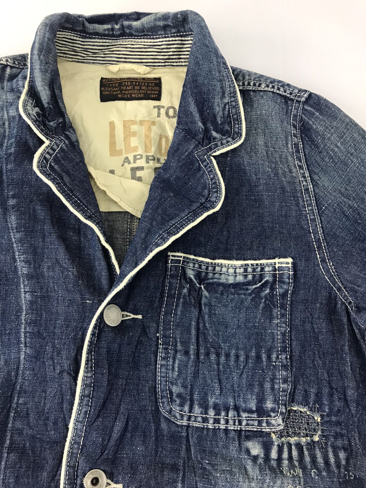 Japanese Brand Cube Sugar Button Up Chore Jacket Pocket Trucker Western Size US M / EU 48-50 / 2 - 2 Thumbnail
