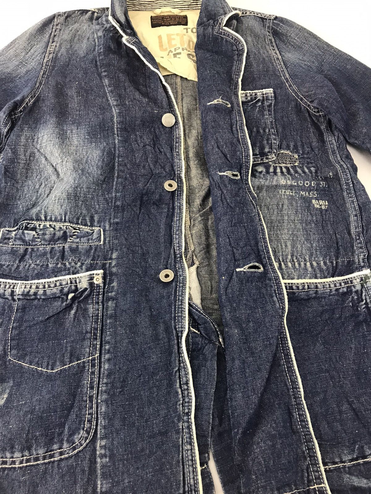 Japanese Brand Cube Sugar Button Up Chore Jacket Pocket Trucker Western Size US M / EU 48-50 / 2 - 4 Thumbnail
