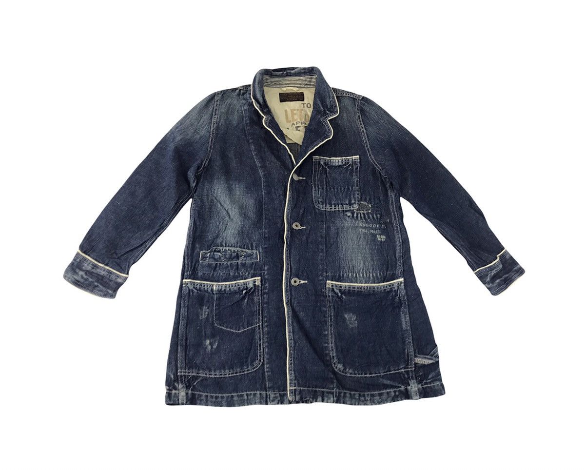 Japanese Brand Cube Sugar Button Up Chore Jacket Pocket Trucker Western Size US M / EU 48-50 / 2 - 1 Thumbnail