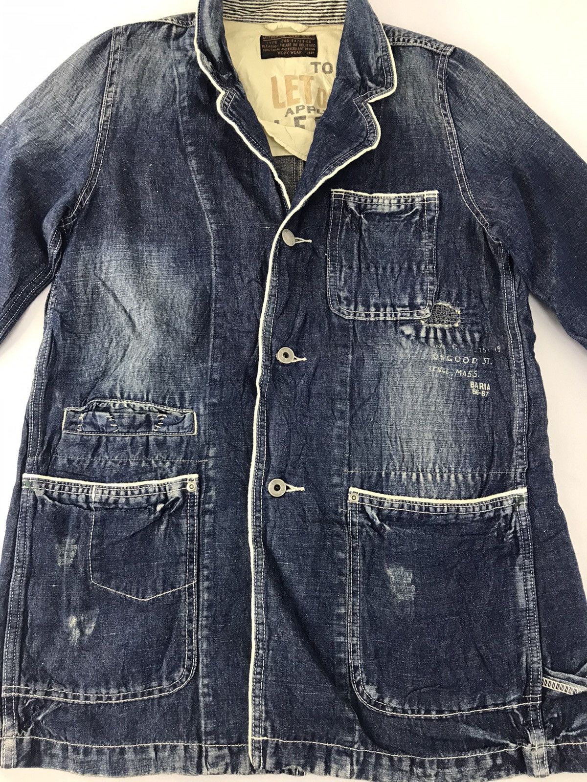 Japanese Brand Cube Sugar Button Up Chore Jacket Pocket Trucker Western Size US M / EU 48-50 / 2 - 3 Thumbnail
