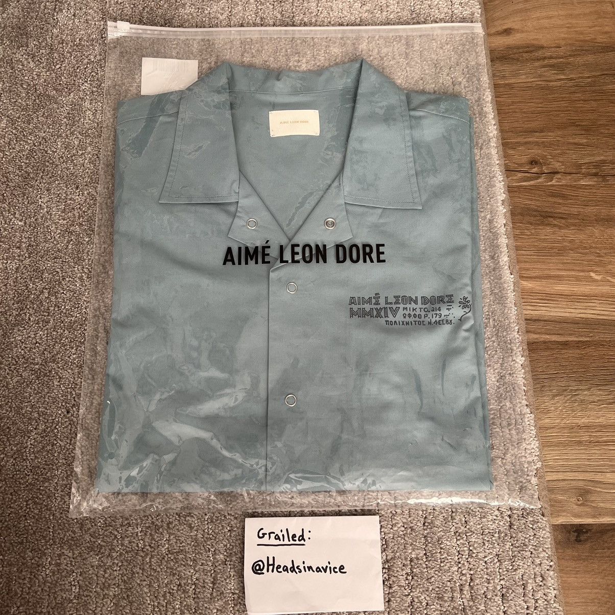 Aime Leon Dore Aimé Leon Dore Greek Souvenir Address Shirt ALD SS22 Size US L / EU 52-54 / 3 - 1 Thumbnail