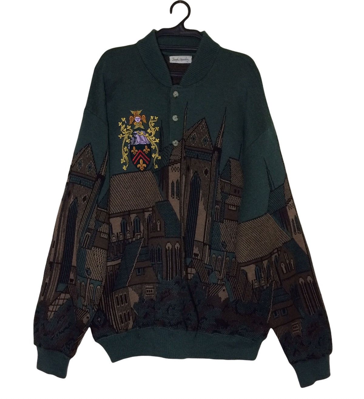 Japanese Brand Vintage Joseph Myerchin Full Print Art Boy Scout Knitwear Size US XL / EU 56 / 4 - 1 Thumbnail