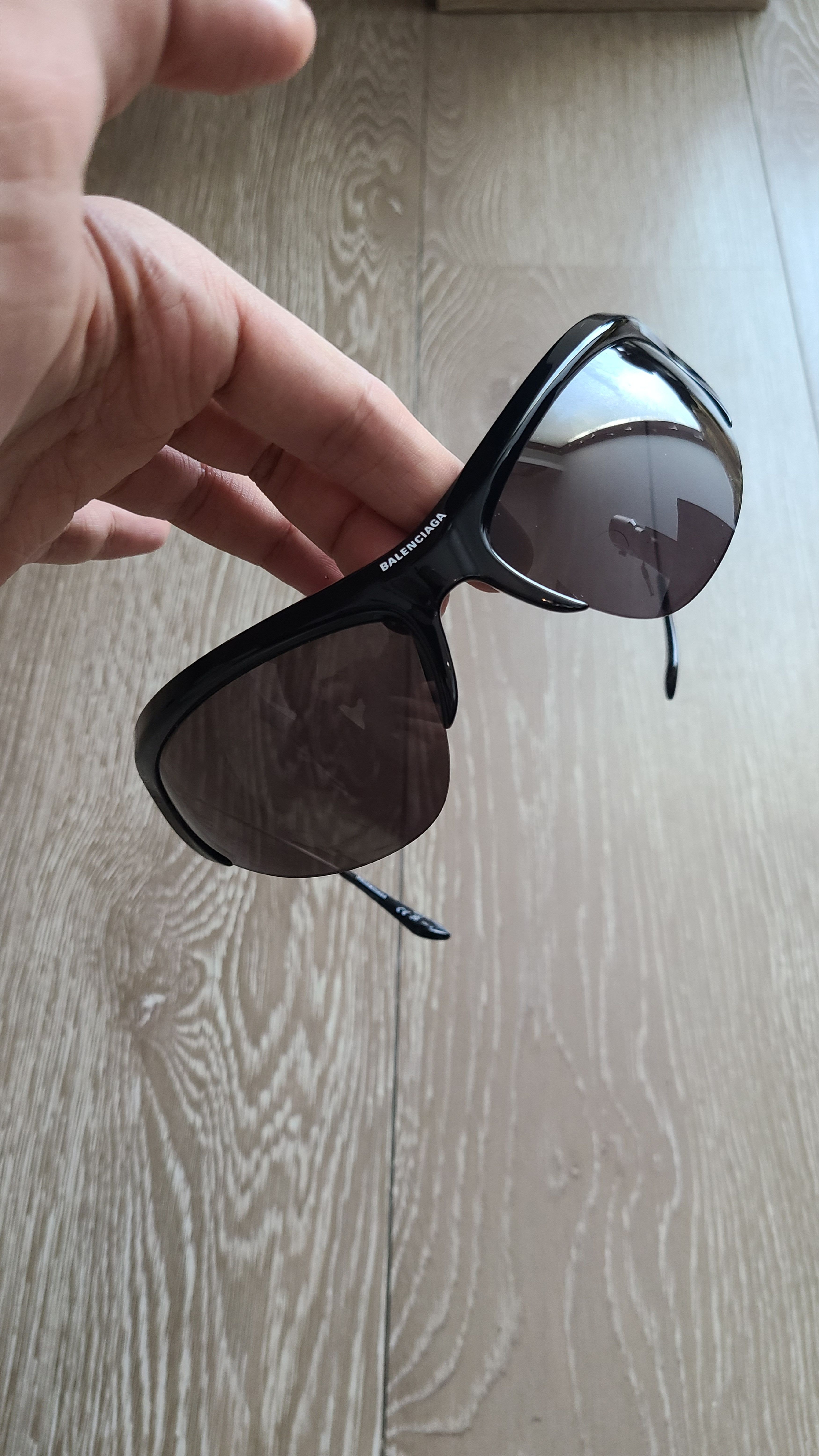 Balenciaga Wire cat sunglasses Grailed