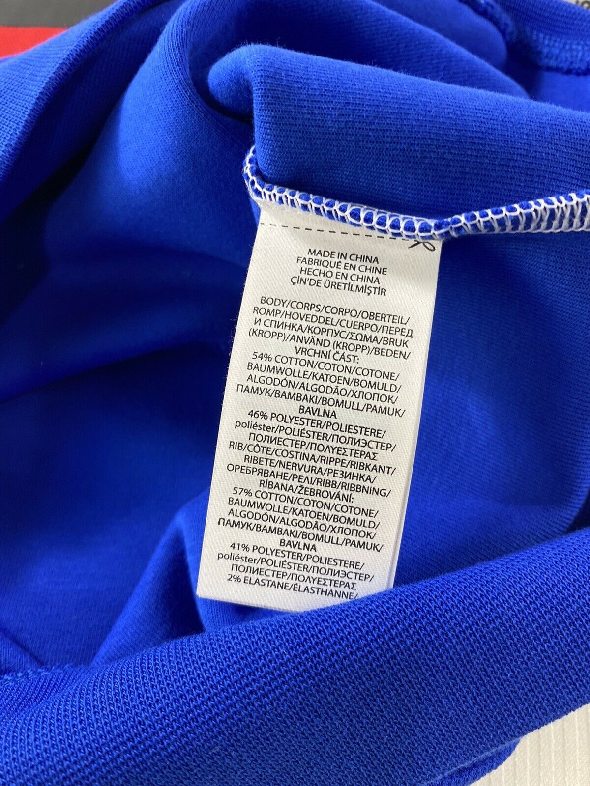 Polo Ralph Lauren POLO RALPH LAUREN Royal Blue Contrast Fleece Rugby Shirt Size US XL / EU 56 / 4 - 5 Thumbnail