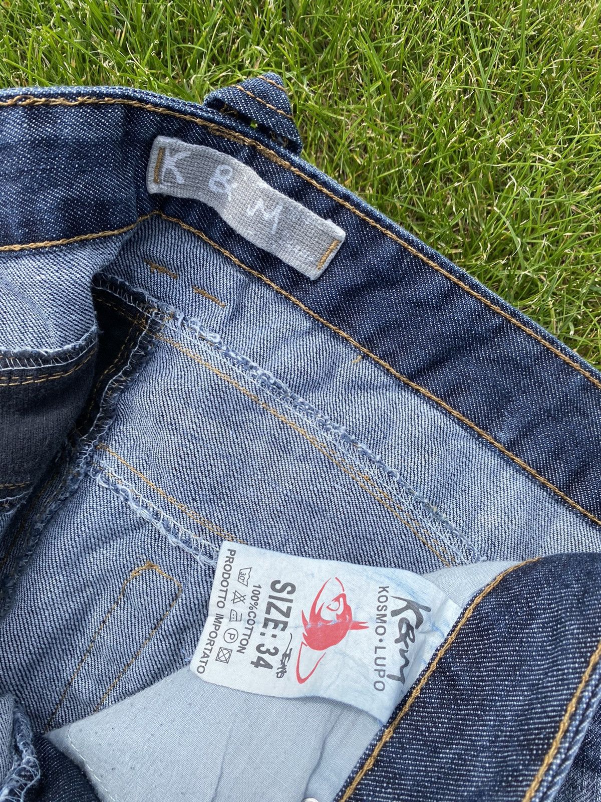 Japanese Brand Multicolor avant grade denim pants Size US 34 / EU 50 - 4 Thumbnail