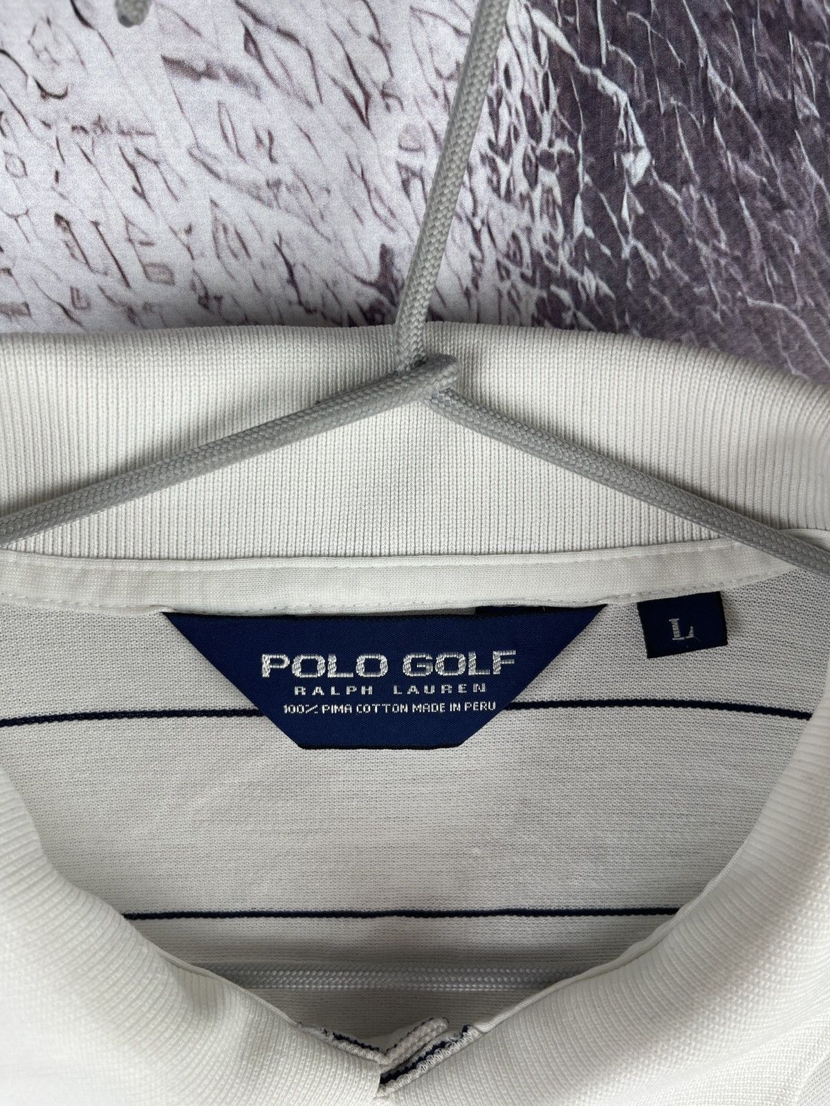 Polo Ralph Lauren Polo Golf Ralph Lauren vintage white striped rugby polo Size US L / EU 52-54 / 3 - 4 Thumbnail
