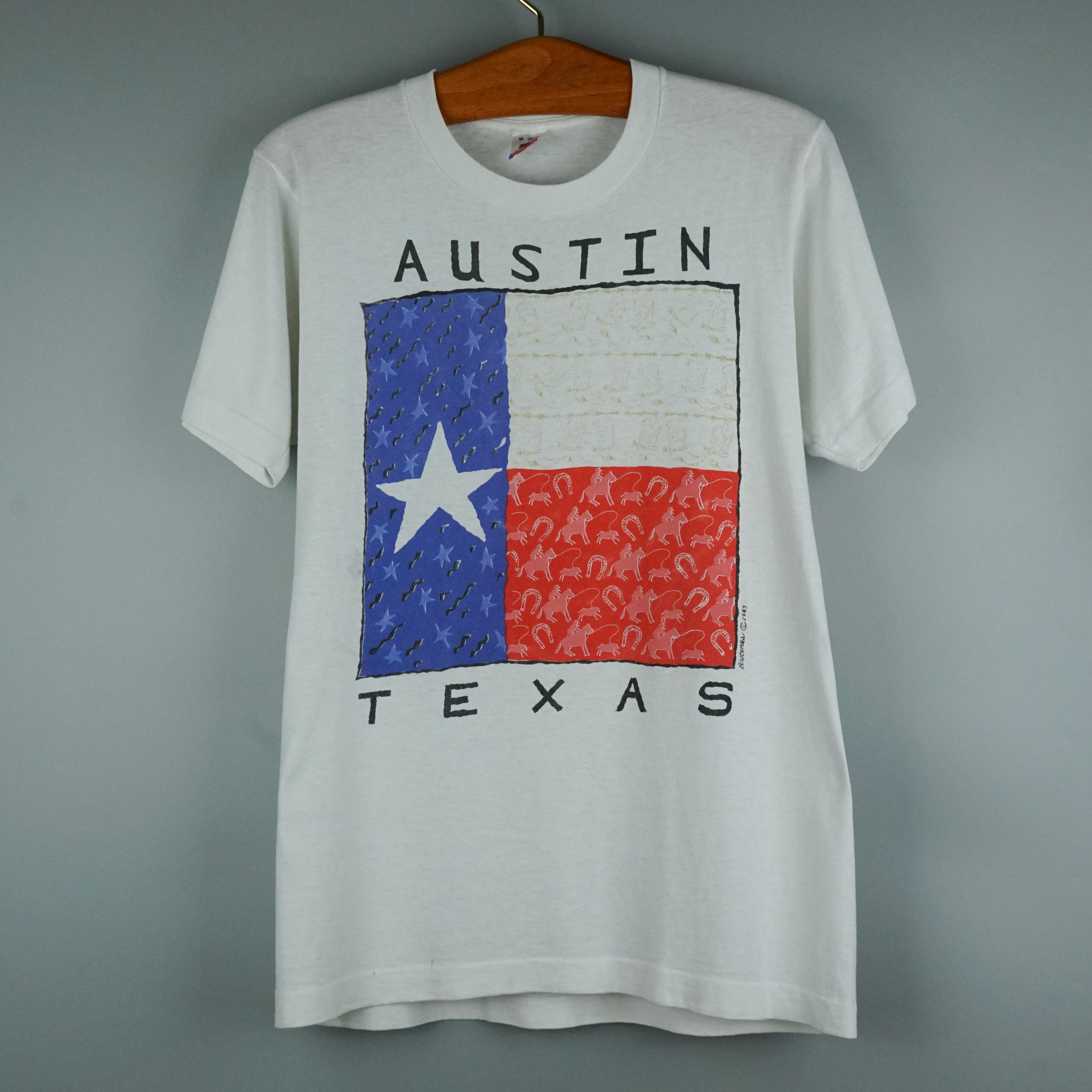 Vintage 1990s Austin Texas USA t-shirt Size US M / EU 48-50 / 2 - 1 Thumbnail