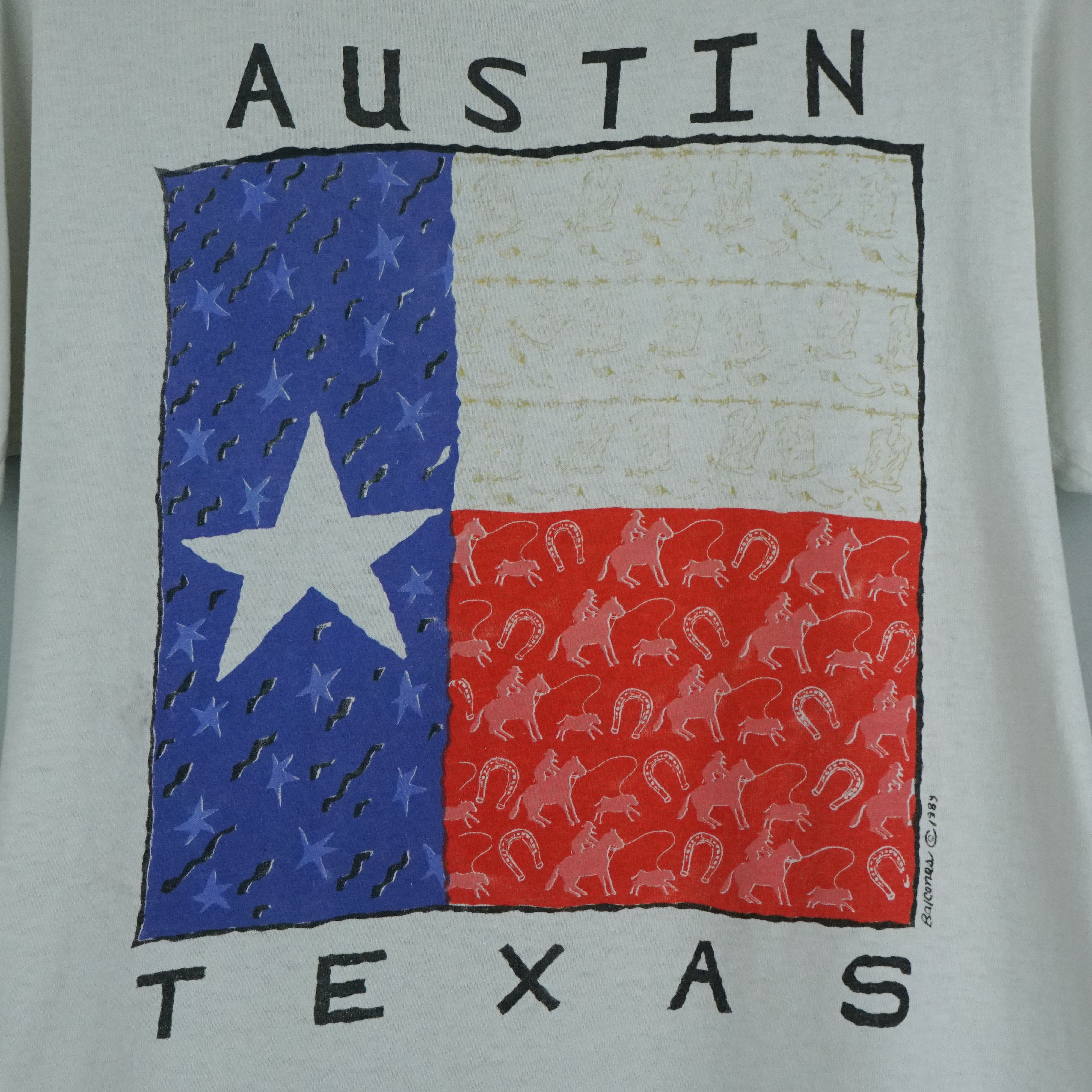 Vintage 1990s Austin Texas USA t-shirt Size US M / EU 48-50 / 2 - 2 Thumbnail