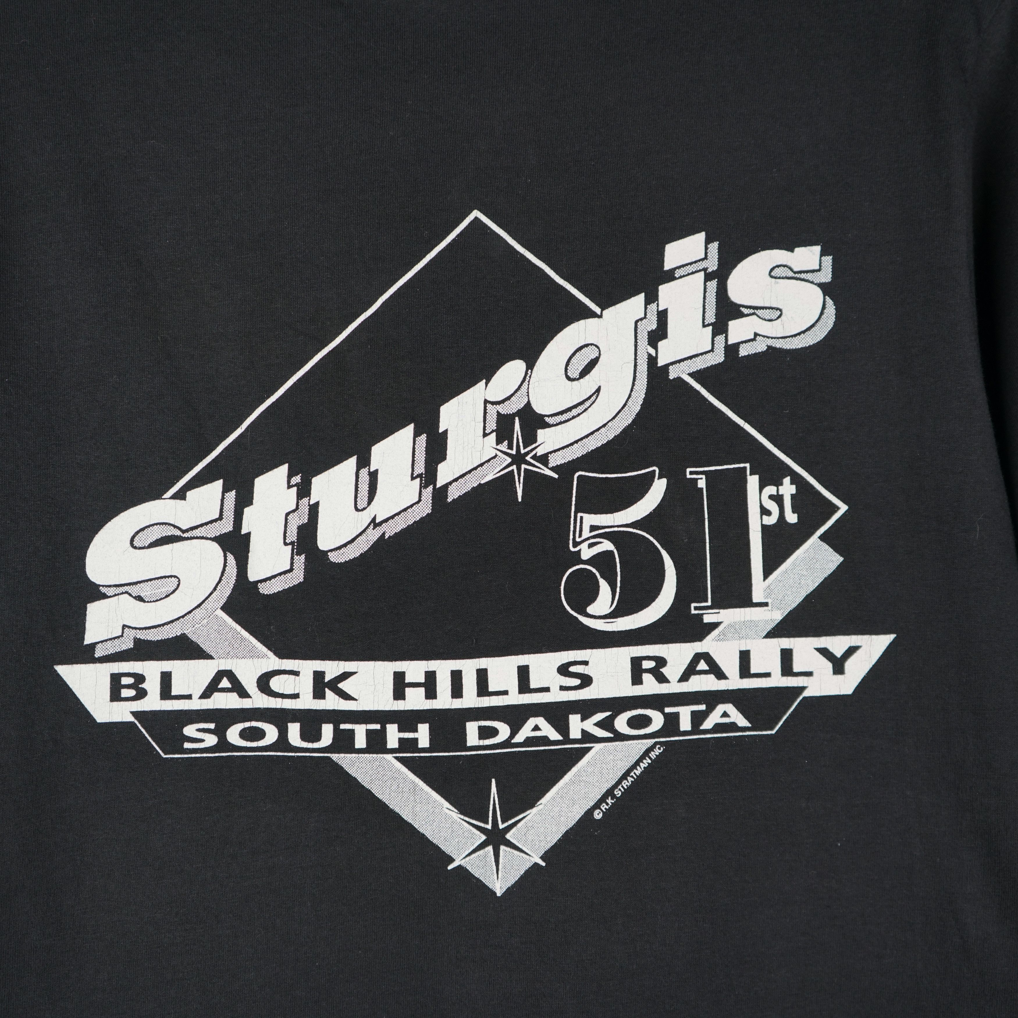 Harley Davidson × Vintage 1990s Harley Davidson Sturgis t-shirt Size US M / EU 48-50 / 2 - 7 Thumbnail