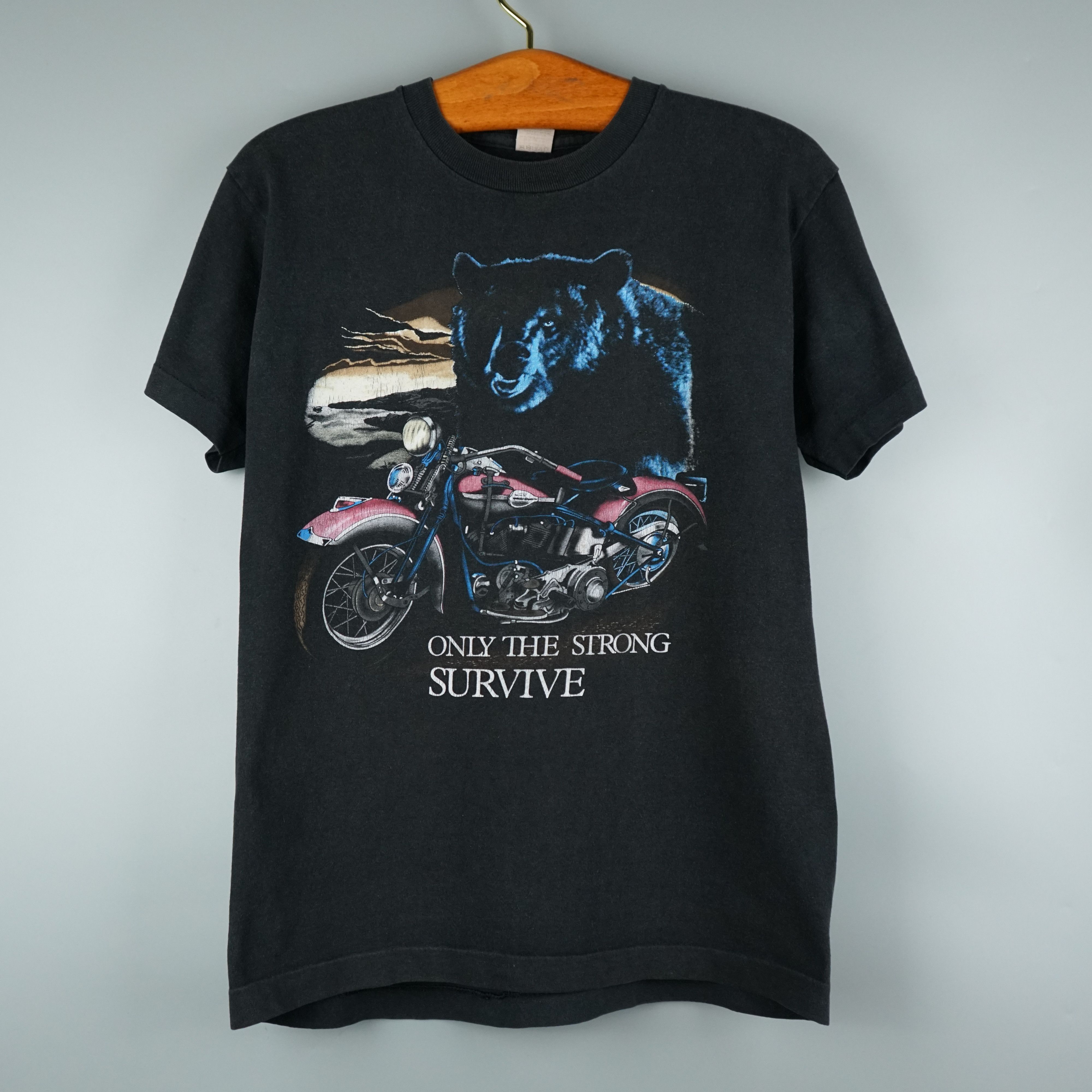 Harley Davidson × Vintage 90s Only Strong Survive t-shirt Size US M / EU 48-50 / 2 - 1 Thumbnail
