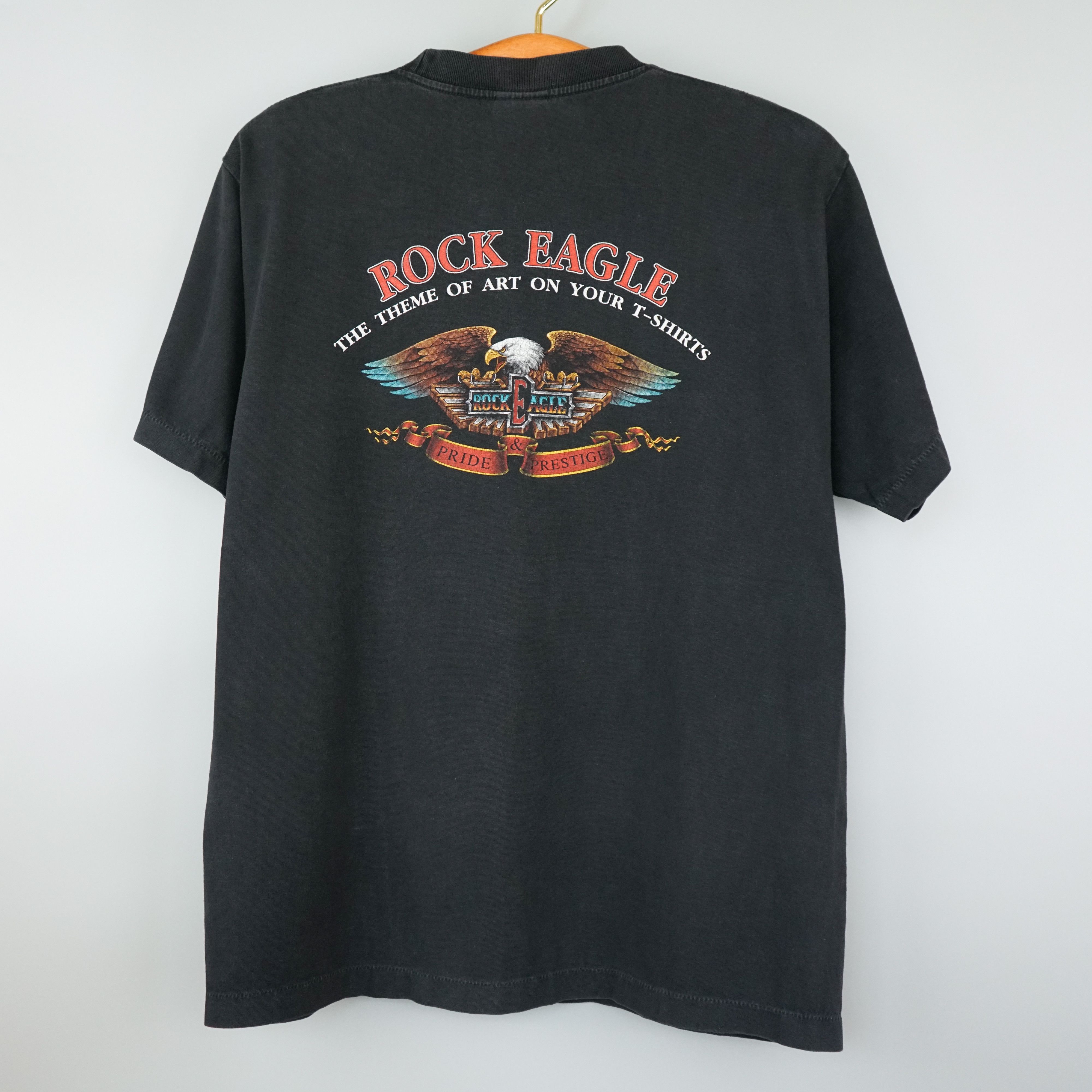 Vintage Vintage Rock Eagle t shirt 90s Big Eagle All over print Size US M / EU 48-50 / 2 - 8 Thumbnail
