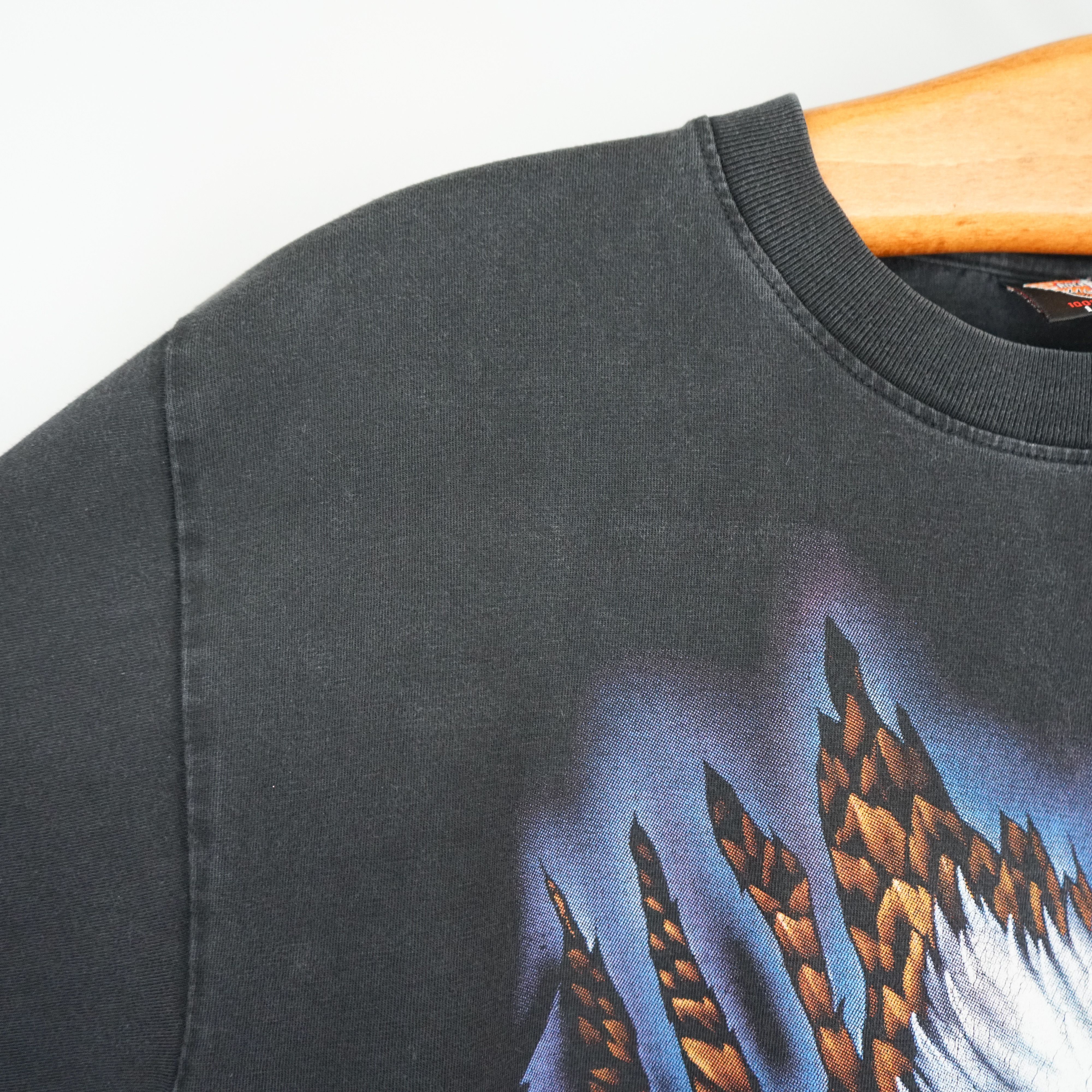 Vintage Vintage Rock Eagle t shirt 90s Big Eagle All over print Size US M / EU 48-50 / 2 - 4 Thumbnail