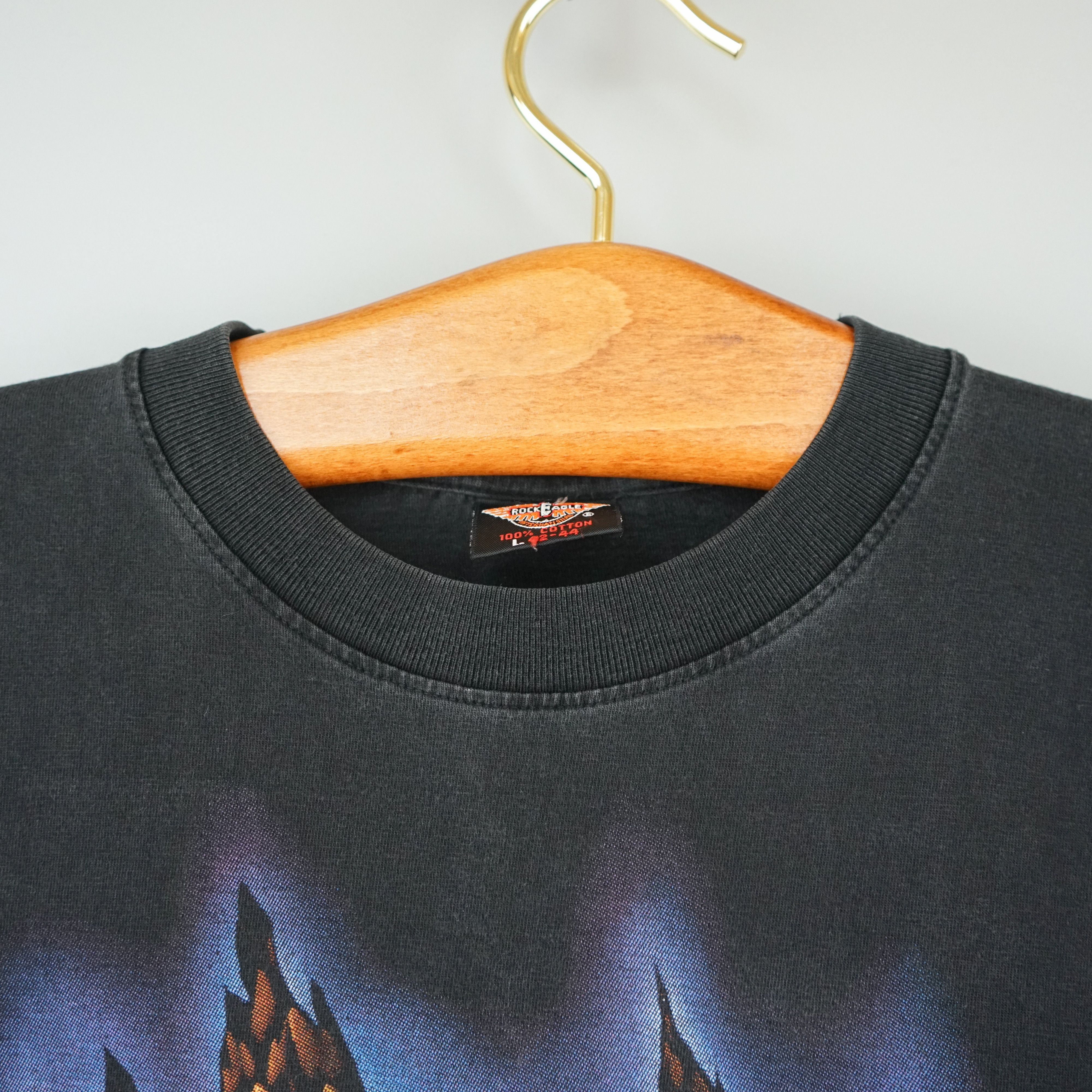 Vintage Vintage Rock Eagle t shirt 90s Big Eagle All over print Size US M / EU 48-50 / 2 - 6 Thumbnail