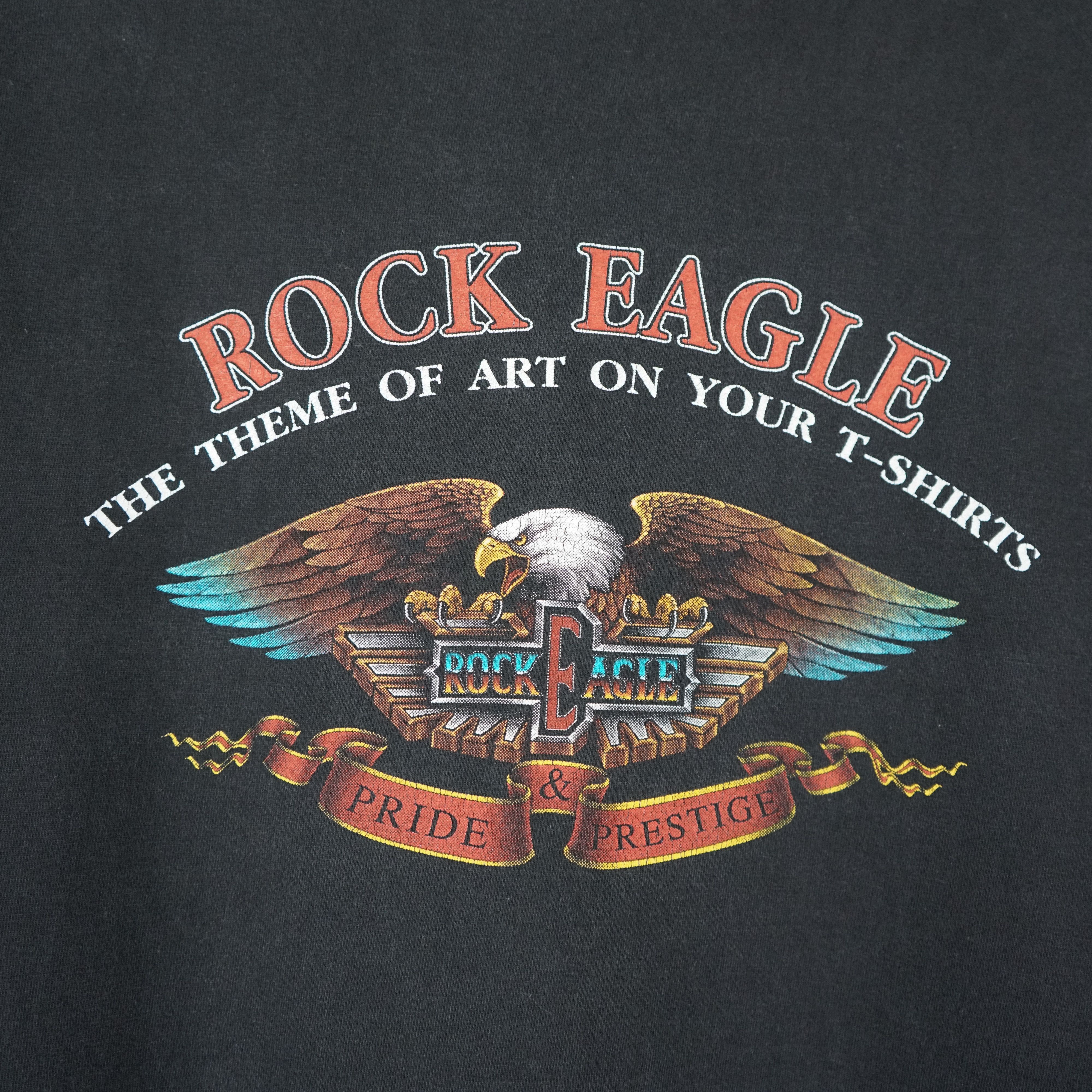Vintage Vintage Rock Eagle t shirt 90s Big Eagle All over print Size US M / EU 48-50 / 2 - 9 Thumbnail