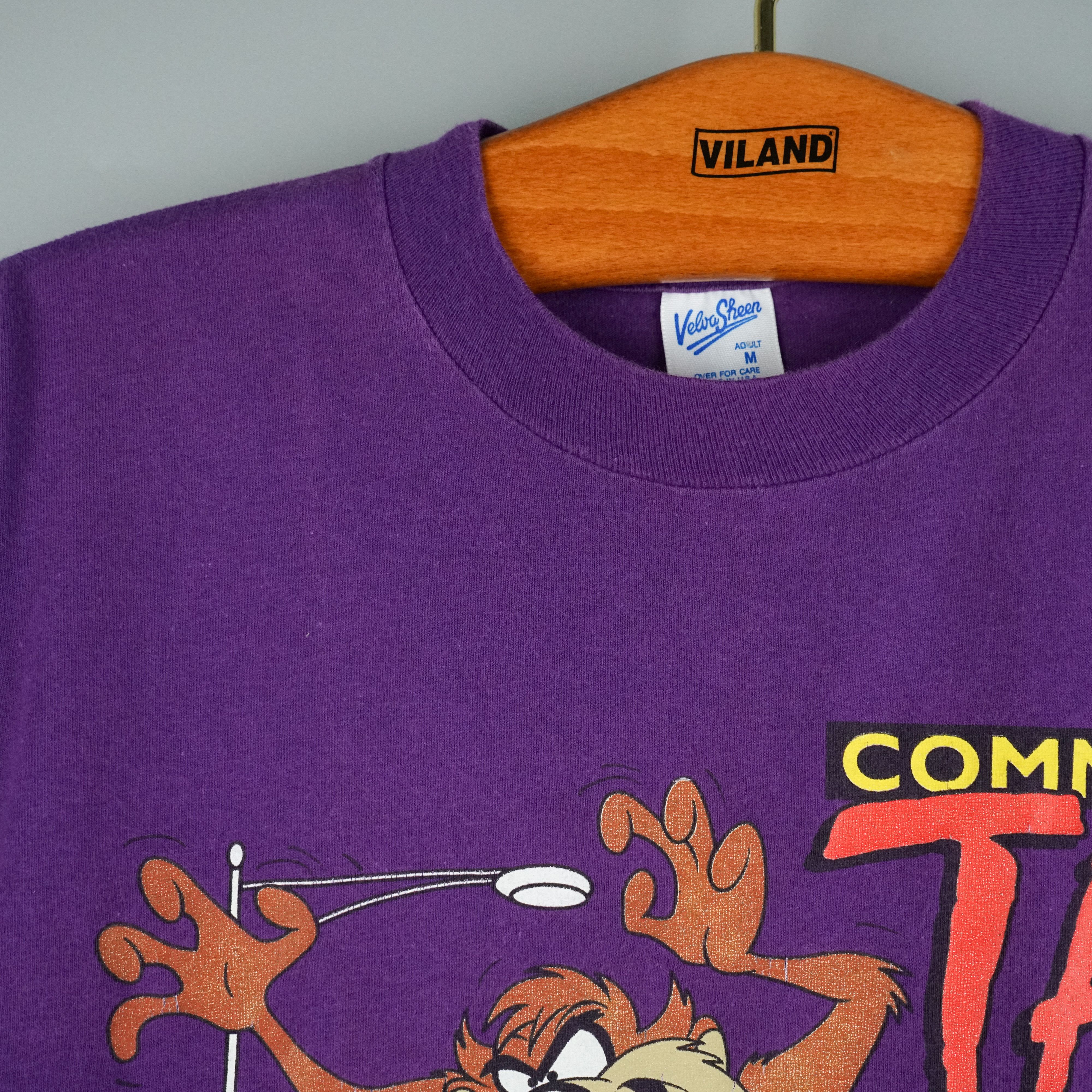 Cartoon Network × Vintage × Warner Bros 1993 Looney Tunes Taz t-shirt Size US M / EU 48-50 / 2 - 4 Thumbnail
