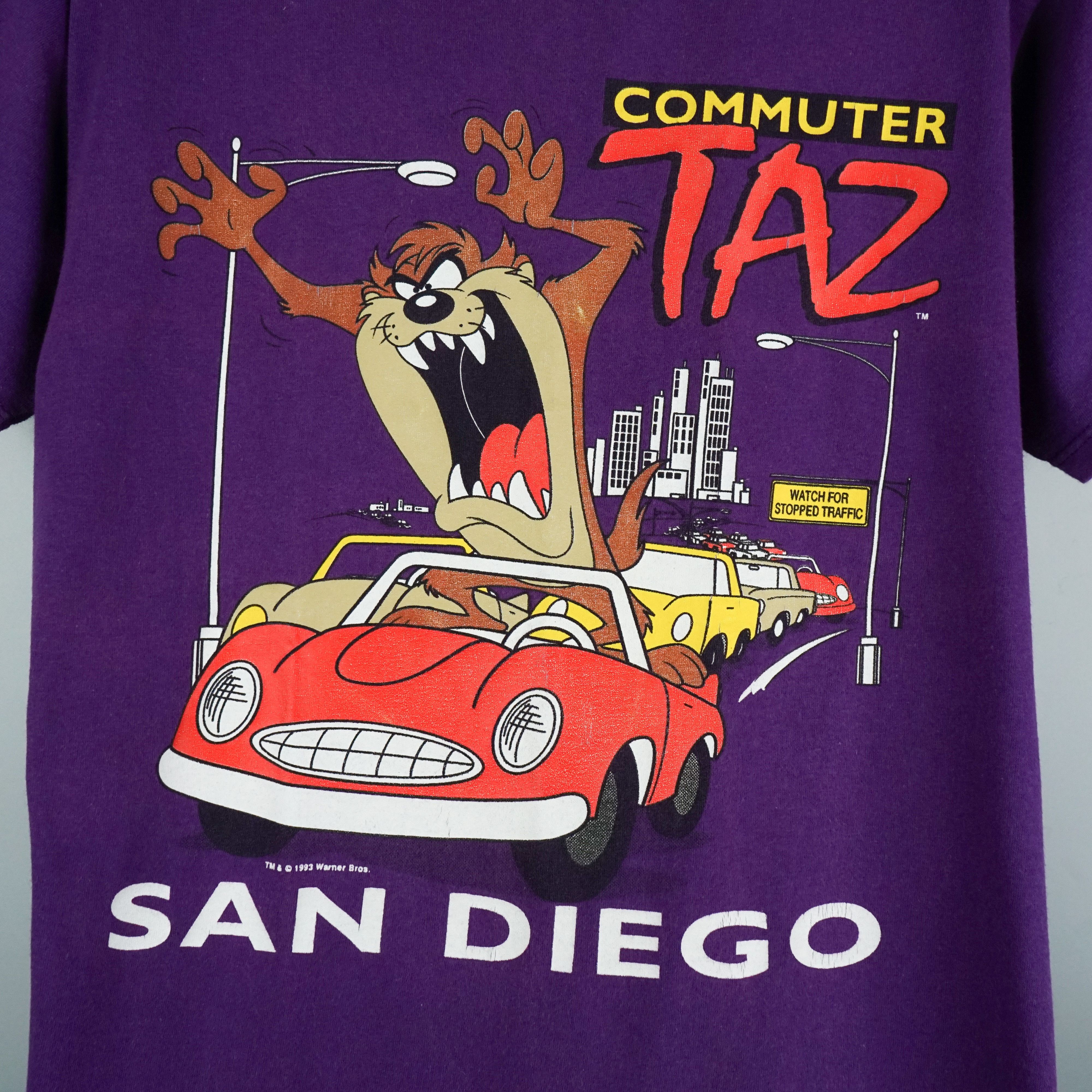 Cartoon Network × Vintage × Warner Bros 1993 Looney Tunes Taz t-shirt Size US M / EU 48-50 / 2 - 2 Thumbnail