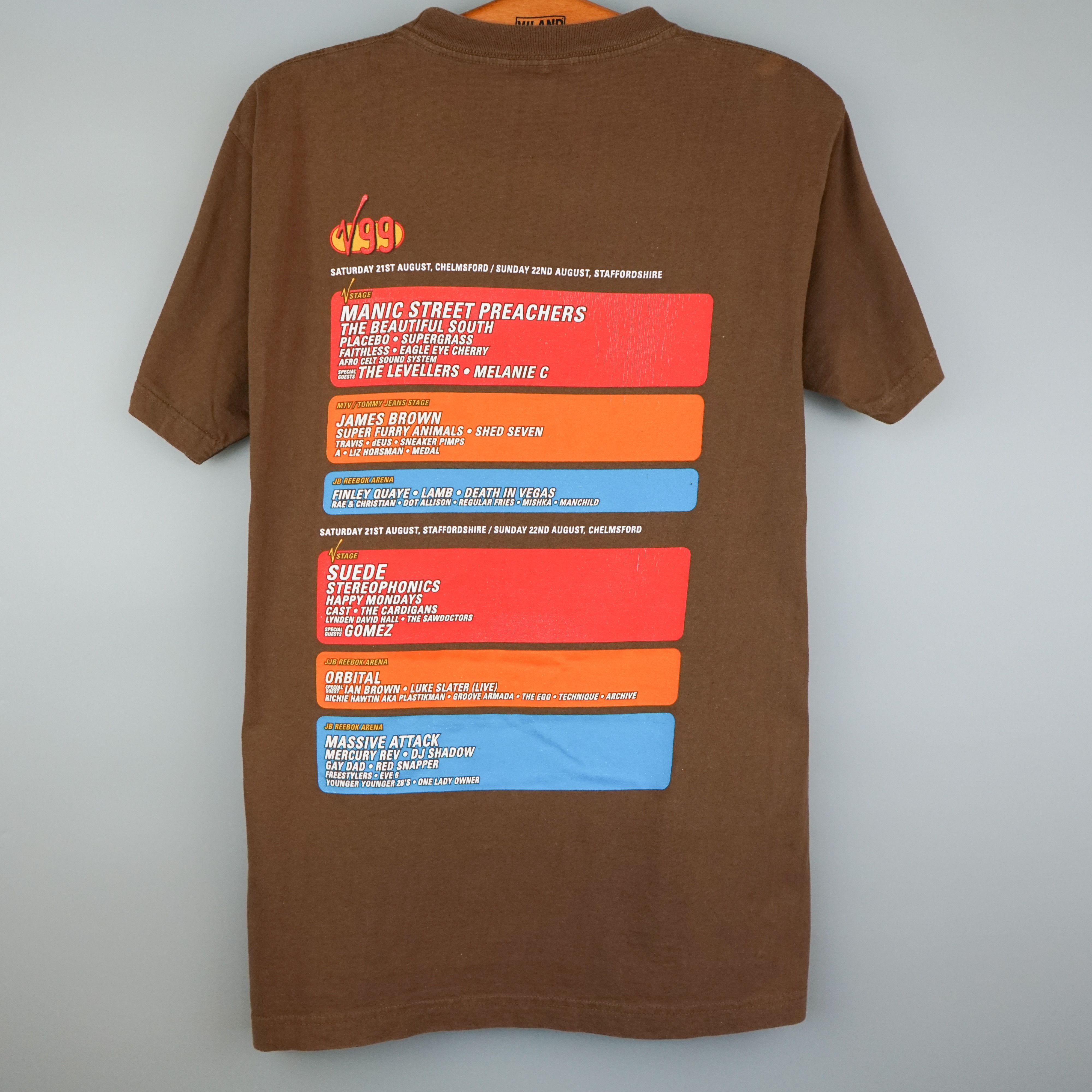 Band Tees × Vintage V Festival t shirt V99 1999 Placebo Suede Size US M / EU 48-50 / 2 - 1 Thumbnail