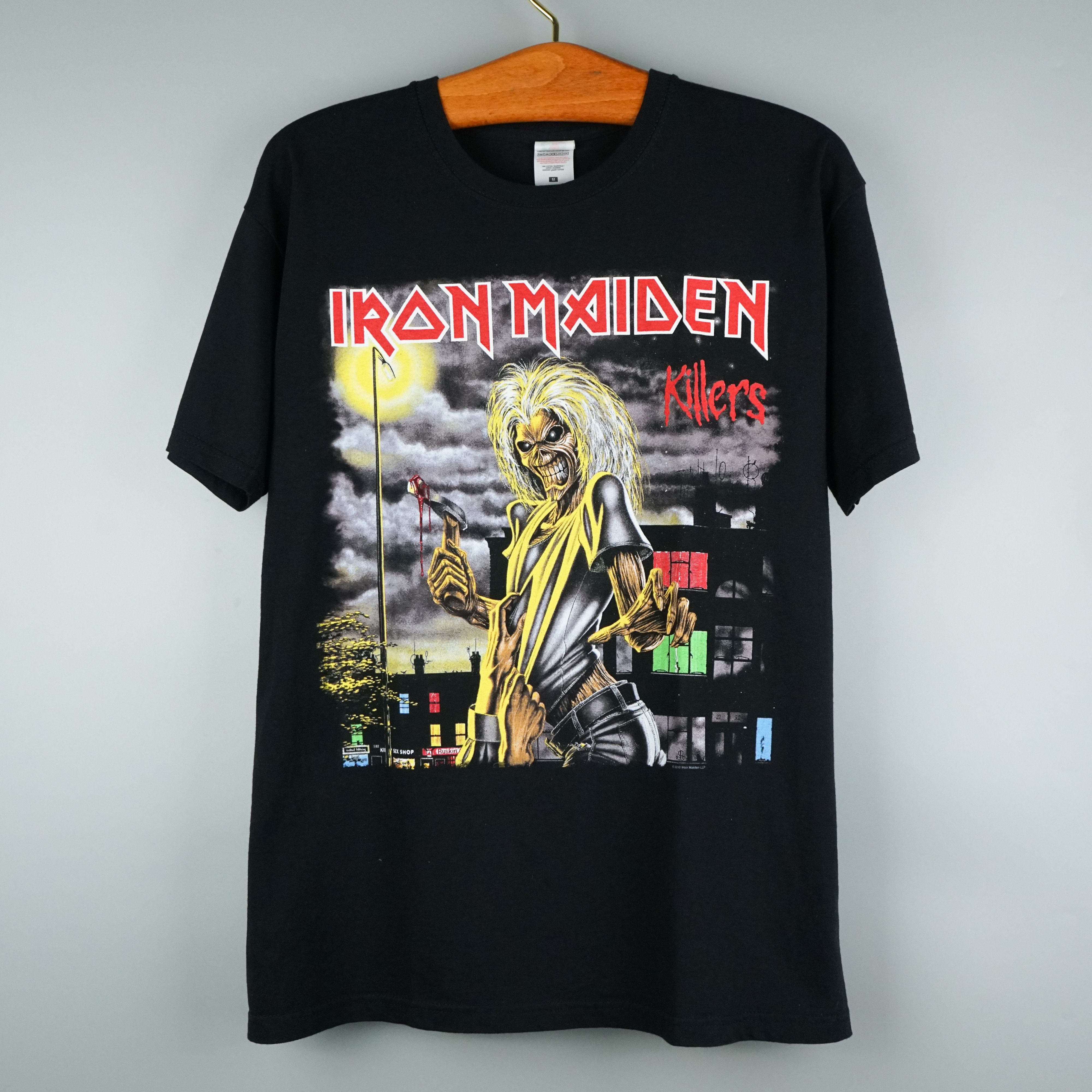 00'S IRON MAIDEN Band T-shirt, Men's XL size unclear black type Vintage Second Hand