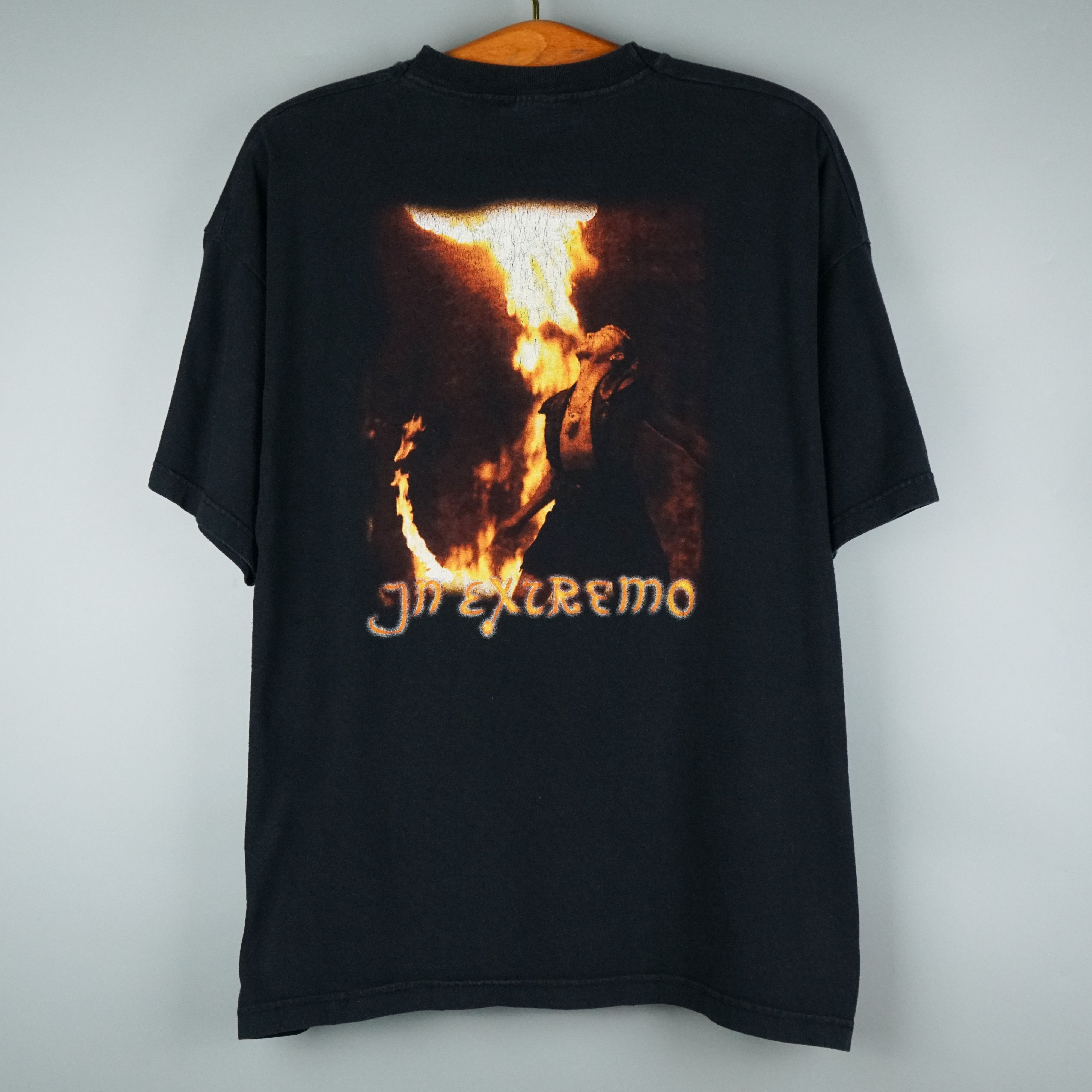 Band Tees × Vintage 2001 in extremo t shirt Size US XL / EU 56 / 4 - 4 Thumbnail