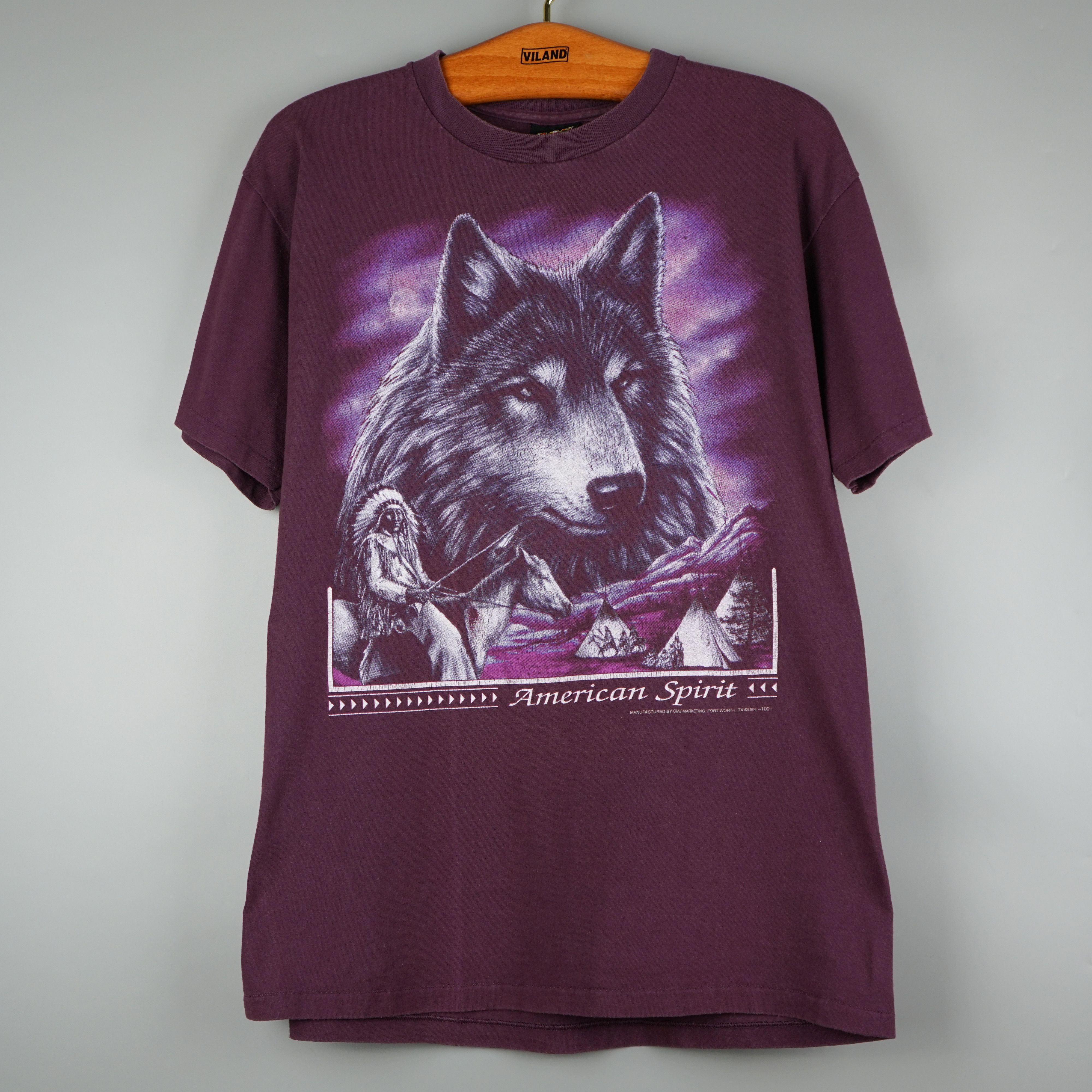 Harley Davidson × Vintage 1990s 3D-Emblem Wolf t-shirt Size US M / EU 48-50 / 2 - 1 Thumbnail