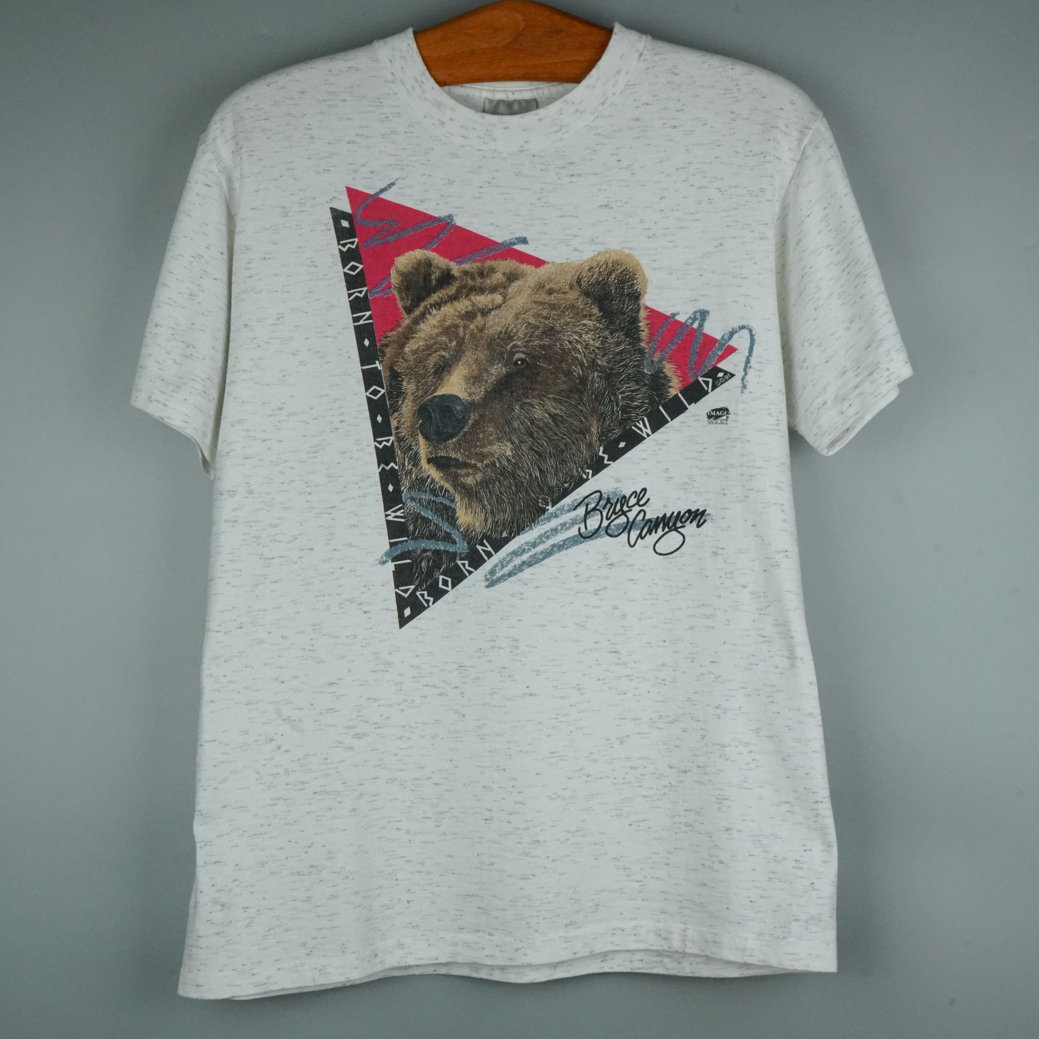 Vintage 1990s Born to Be Wild Bryce Canyon Bear t-shirt Size US M / EU 48-50 / 2 - 1 Thumbnail