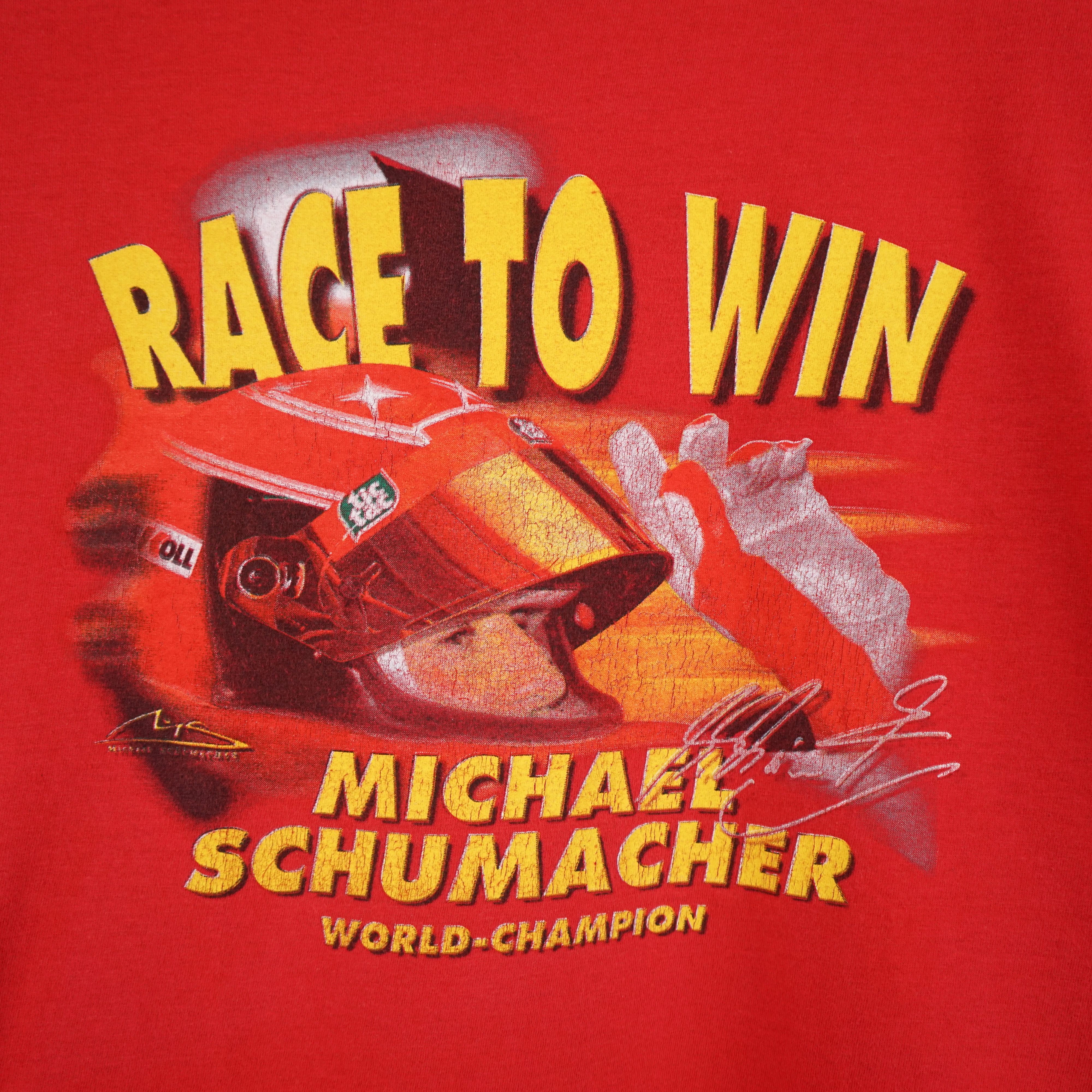 Formula 1 × Vintage Vintage Michael Schumacher t shirt 90s Size US XL / EU 56 / 4 - 2 Thumbnail