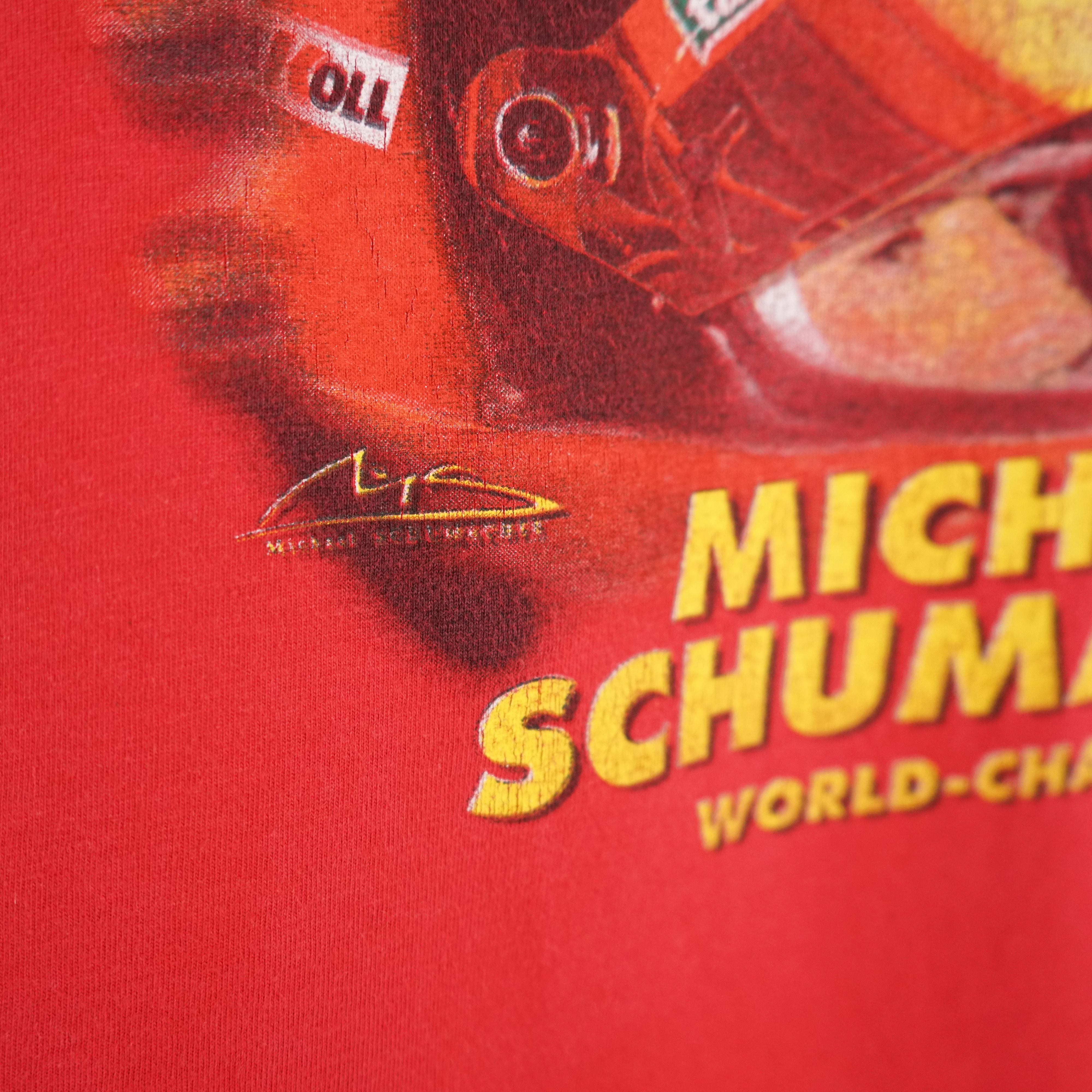 Formula 1 × Vintage Vintage Michael Schumacher t shirt 90s Size US XL / EU 56 / 4 - 3 Thumbnail