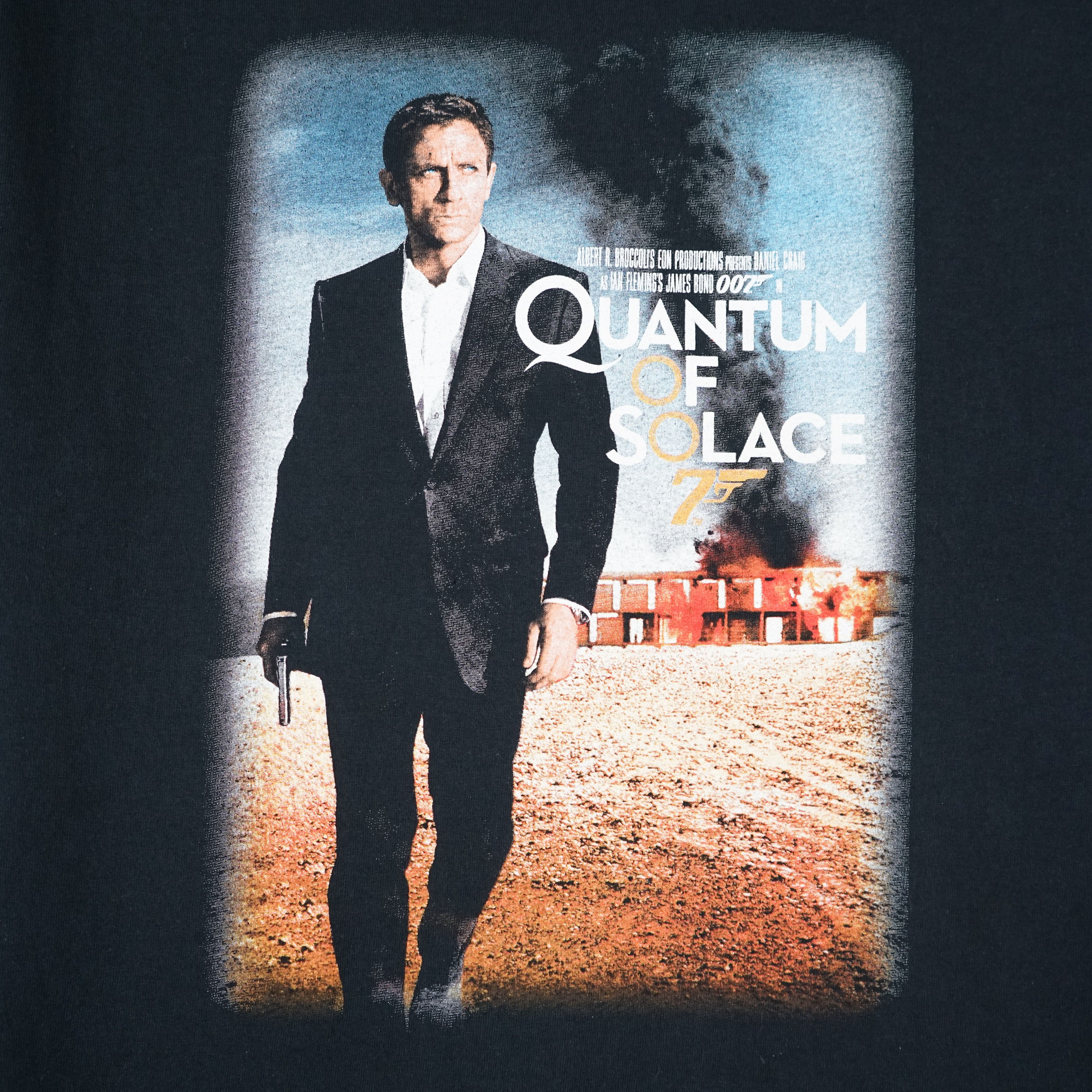 Vintage 2008 James Bond 007 t shirt quantum of solace Size US M / EU 48-50 / 2 - 2 Thumbnail