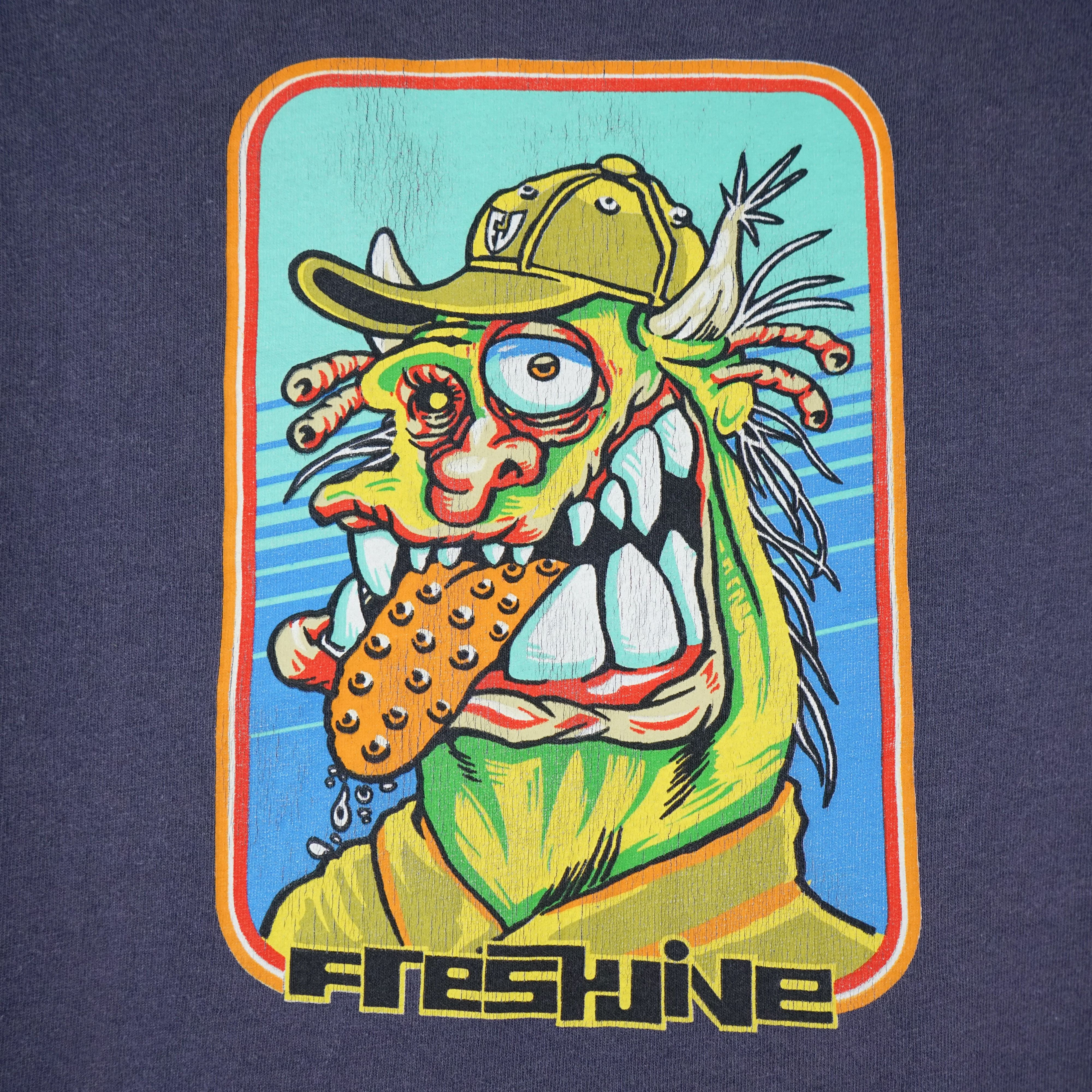 Hook-Ups × Santa Cruz Skateboards × Vintage 1990s Freshjive t shirt Size US M / EU 48-50 / 2 - 2 Thumbnail