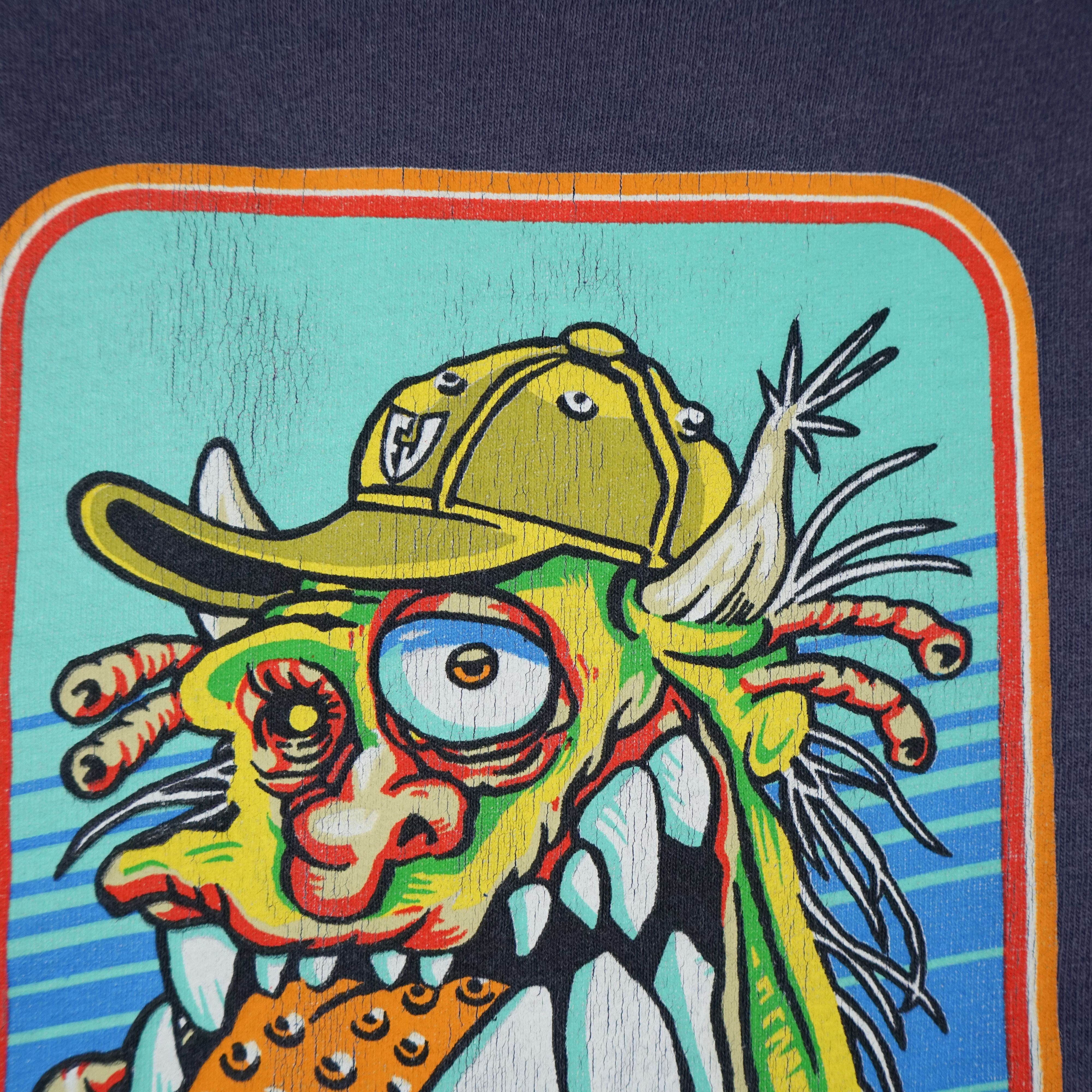 Hook-Ups × Santa Cruz Skateboards × Vintage 1990s Freshjive t shirt Size US M / EU 48-50 / 2 - 3 Thumbnail