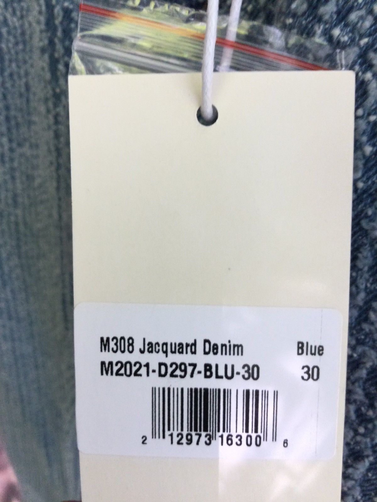 MNML MNML M308 JACQUARD SLIM DENIM - BLUE Size US 30 / EU 46 - 4 Thumbnail