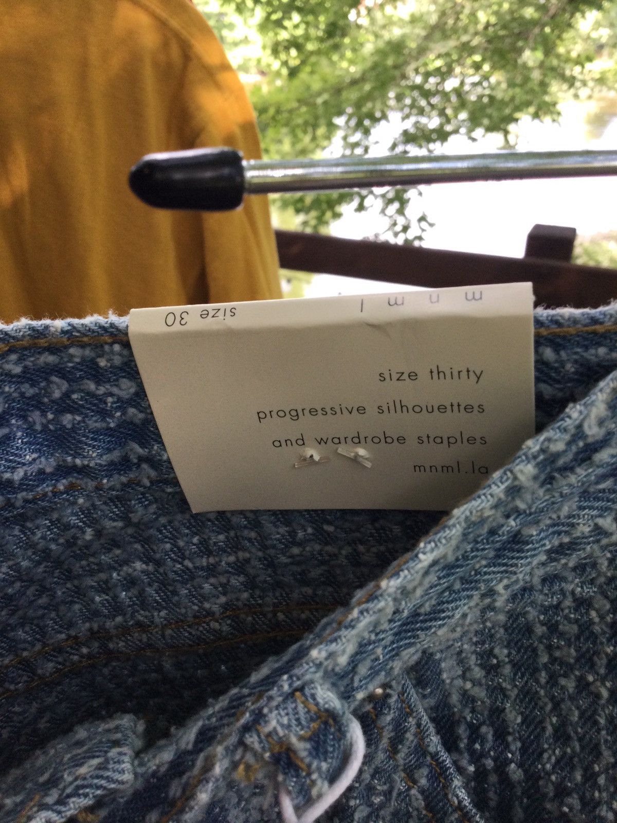 MNML MNML M308 JACQUARD SLIM DENIM - BLUE Size US 30 / EU 46 - 3 Thumbnail