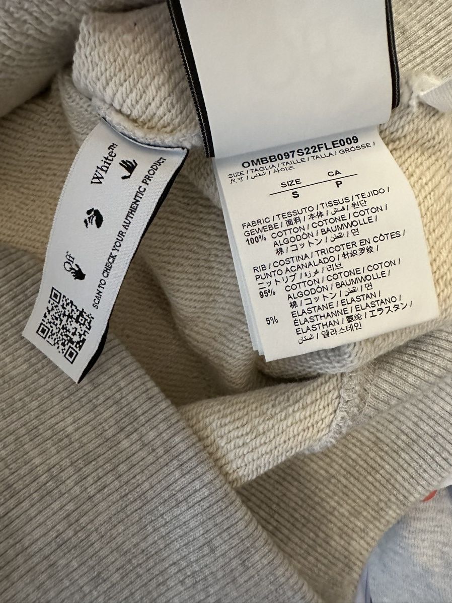 Off-White Off White Wave Diag print Hoodie Size US S / EU 44-46 / 1 - 4 Thumbnail