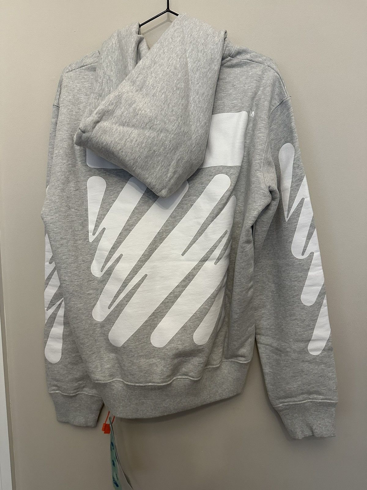 Off-White Off White Wave Diag print Hoodie Size US S / EU 44-46 / 1 - 2 Thumbnail