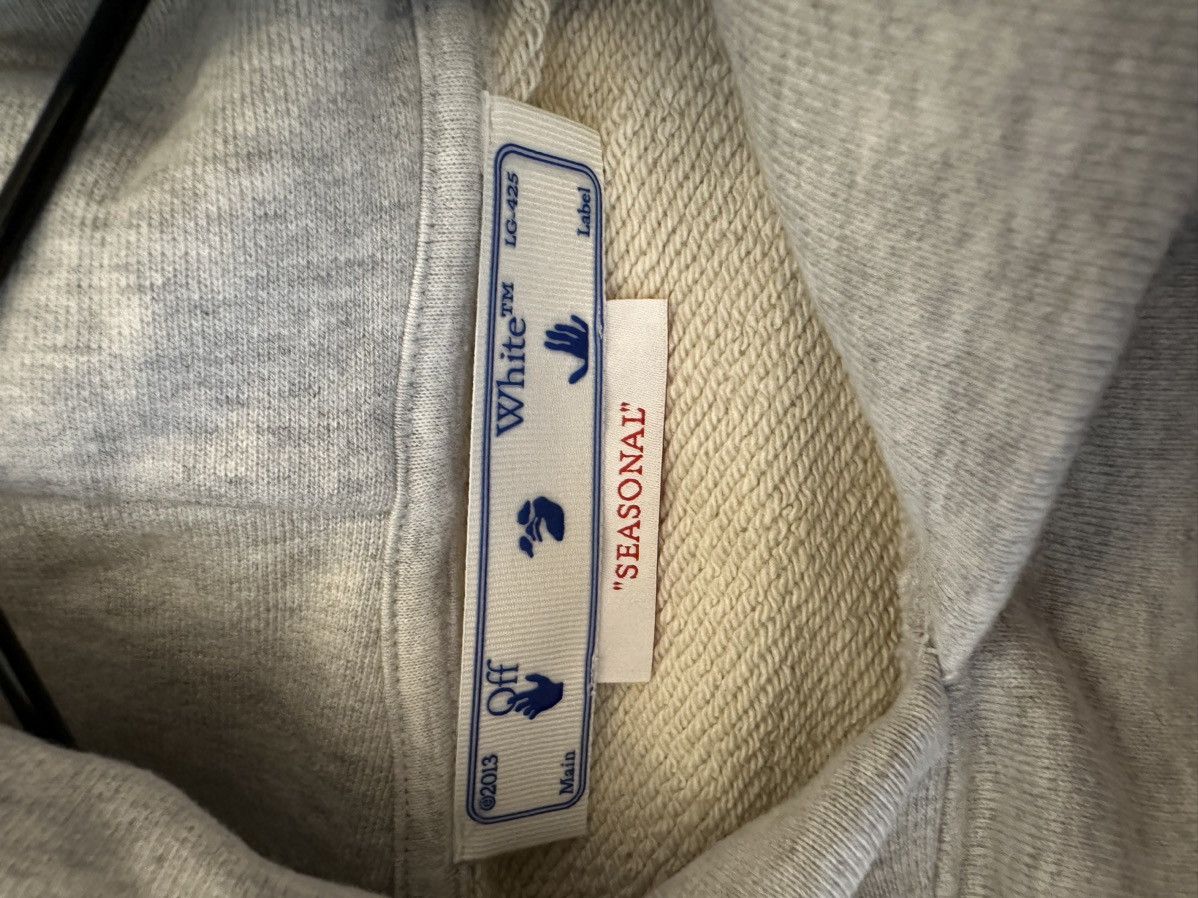Off-White Off White Wave Diag print Hoodie Size US S / EU 44-46 / 1 - 3 Thumbnail