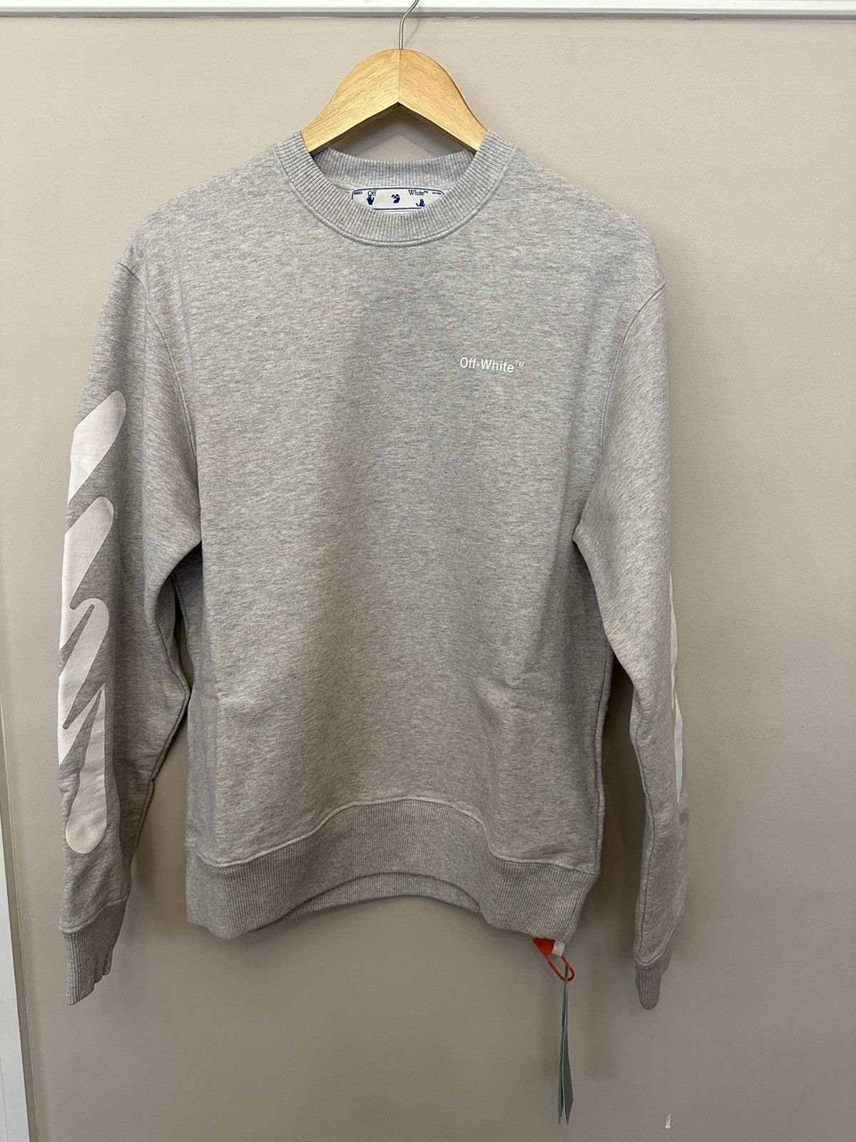Off-White Off White Wave Diag Print Sweatshirt Size US M / EU 48-50 / 2 - 1 Thumbnail