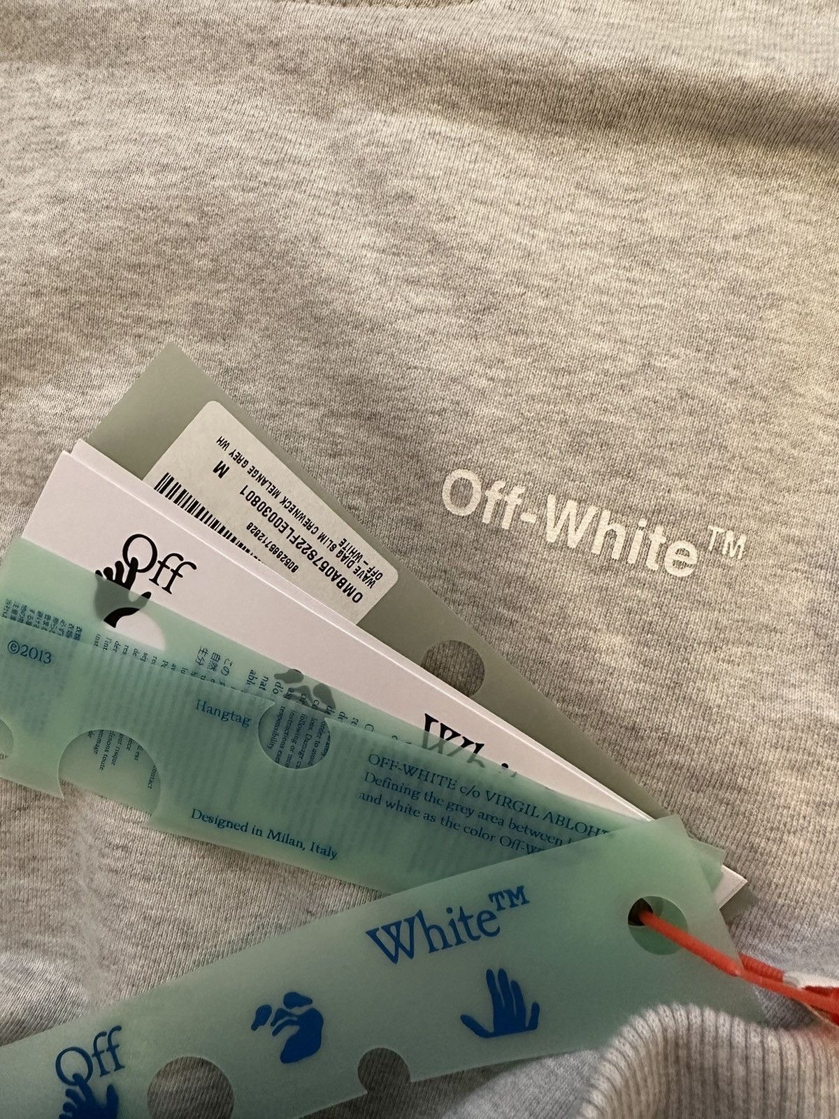 Off-White Off White Wave Diag Print Sweatshirt Size US M / EU 48-50 / 2 - 5 Thumbnail