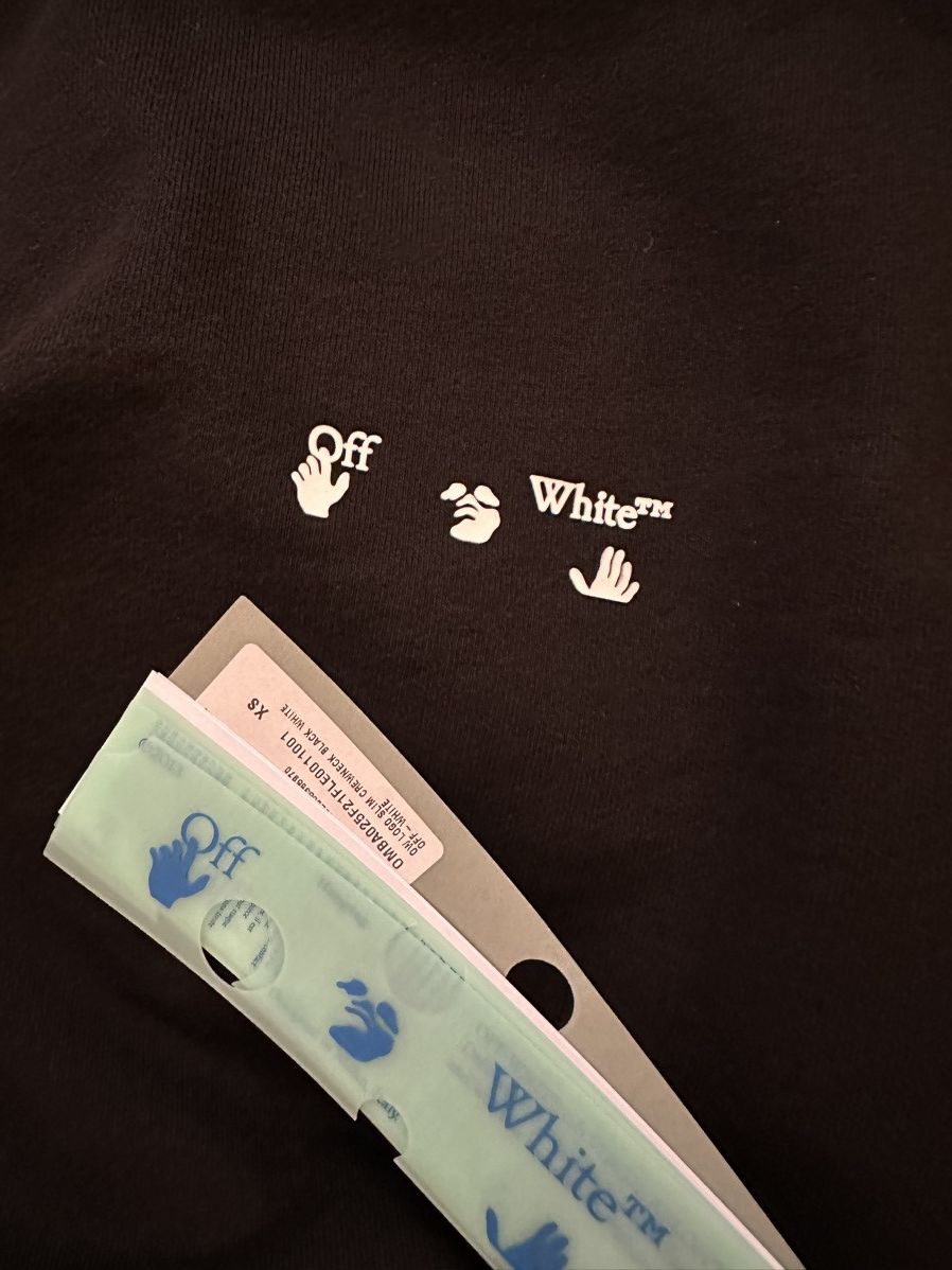 Off-White Off White Hands Off Logo Sweatshirt Size US XS / EU 42 / 0 - 5 Thumbnail