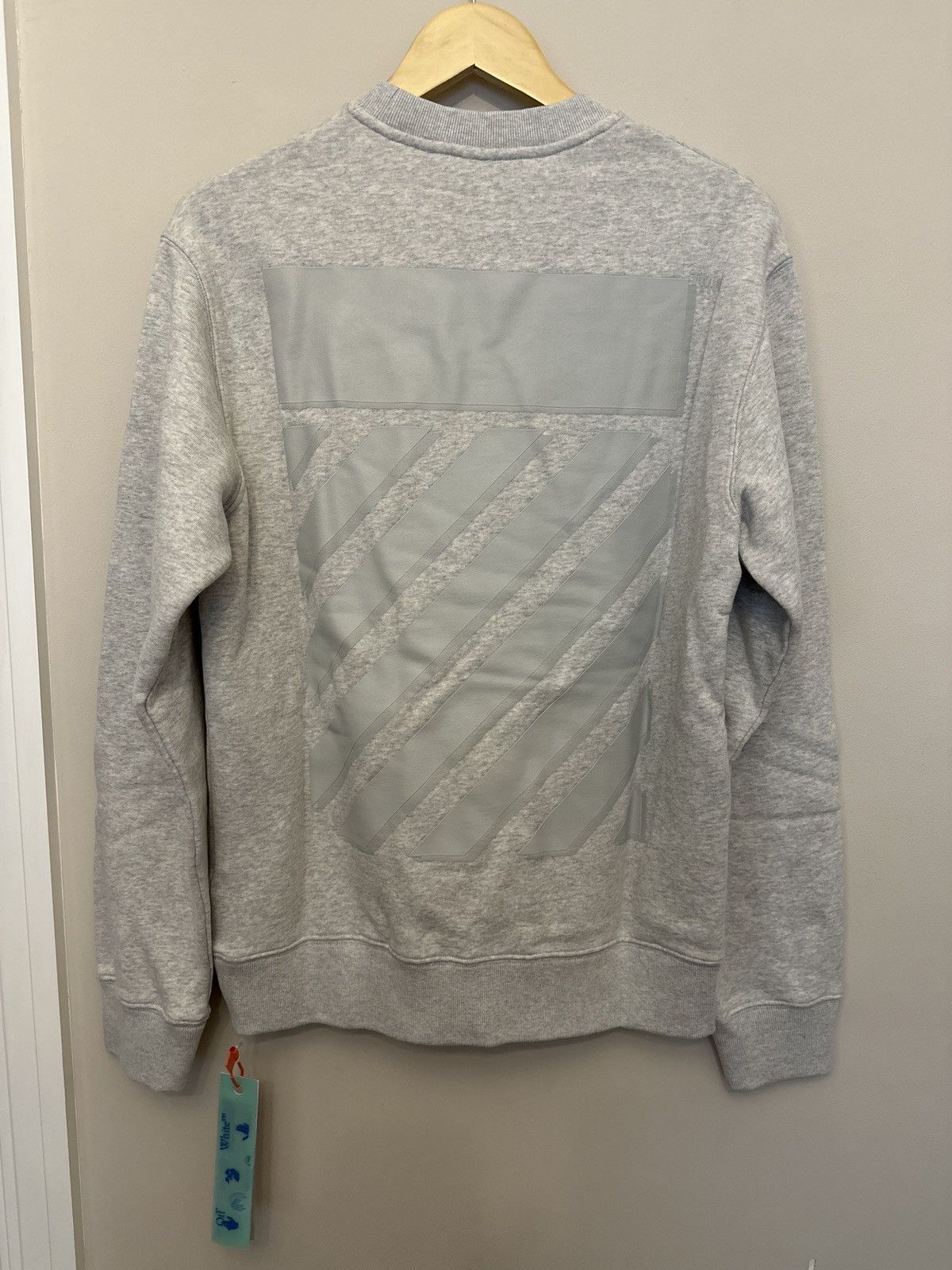 Off-White Off White Diag stripe-print Sweatshirt Size US M / EU 48-50 / 2 - 2 Thumbnail