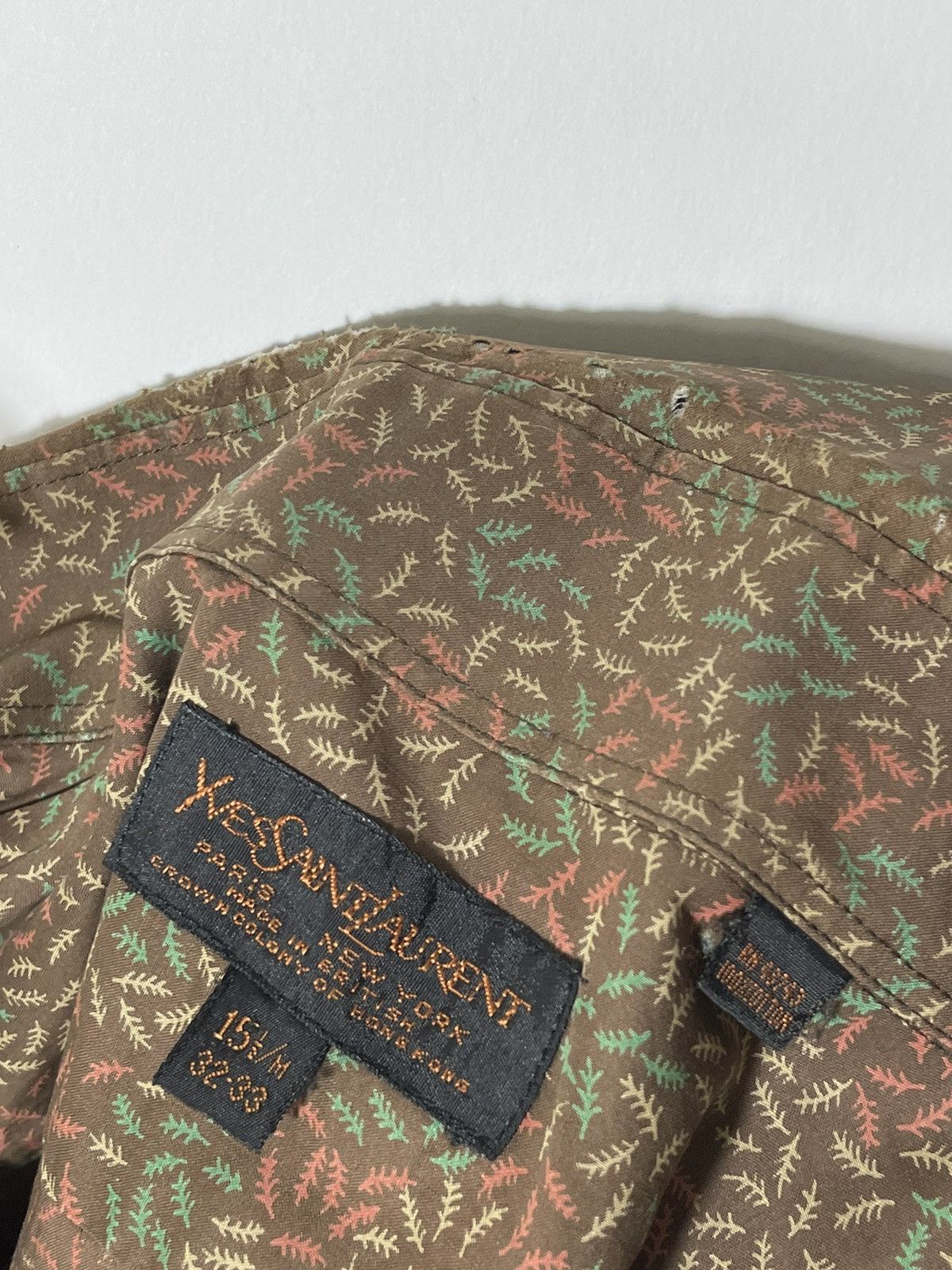 Yves Saint Laurent ysl rare retro shirt Size US S / EU 44-46 / 1 - 10 Thumbnail