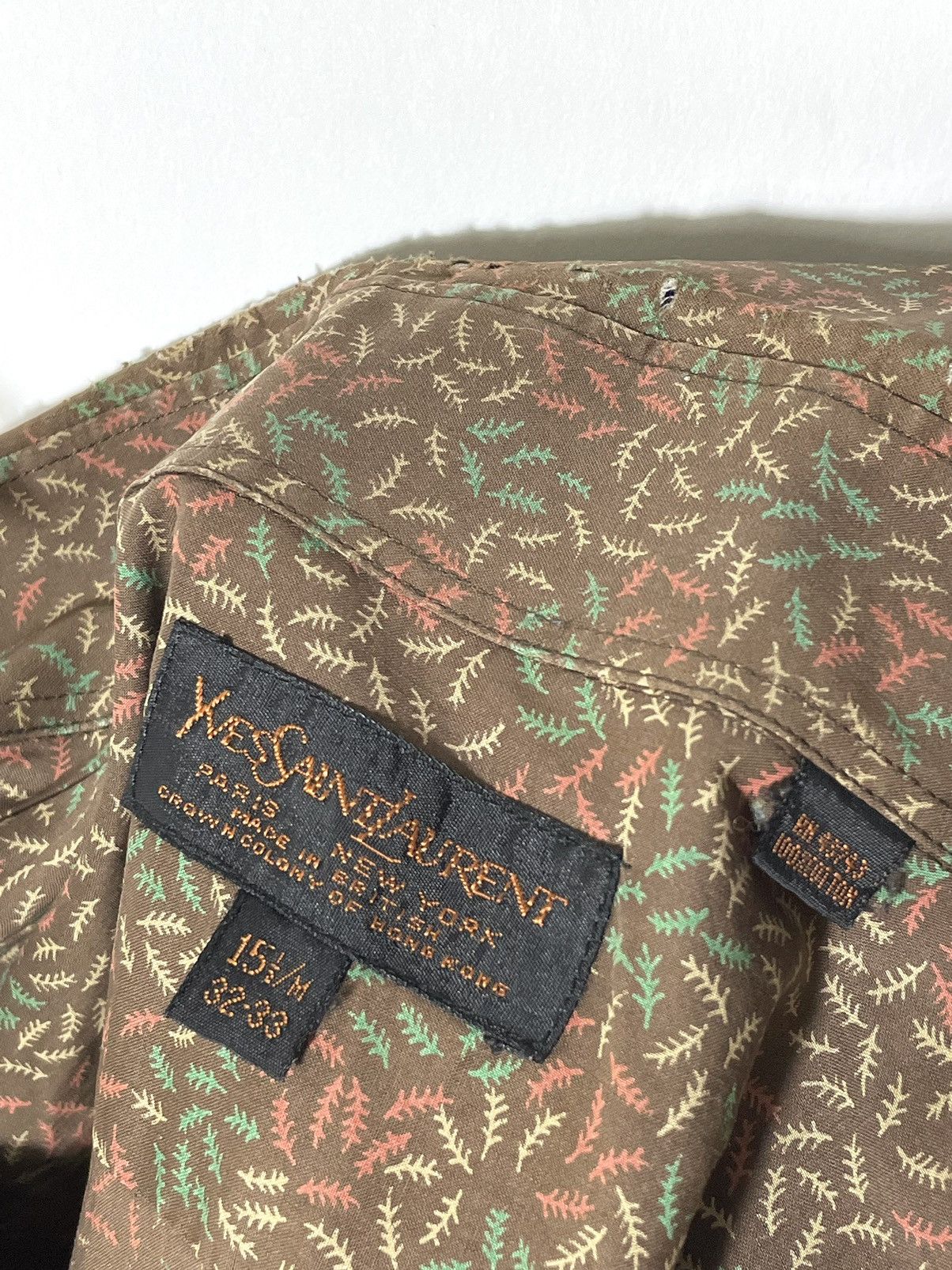 Yves Saint Laurent ysl rare retro shirt Size US S / EU 44-46 / 1 - 11 Thumbnail