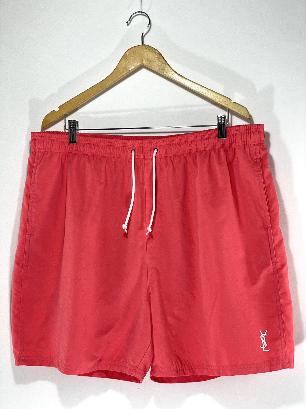 image of Vintage x YSL Pour Homme YSL Swimshorts in Pale Pink, Men's (Size 36)