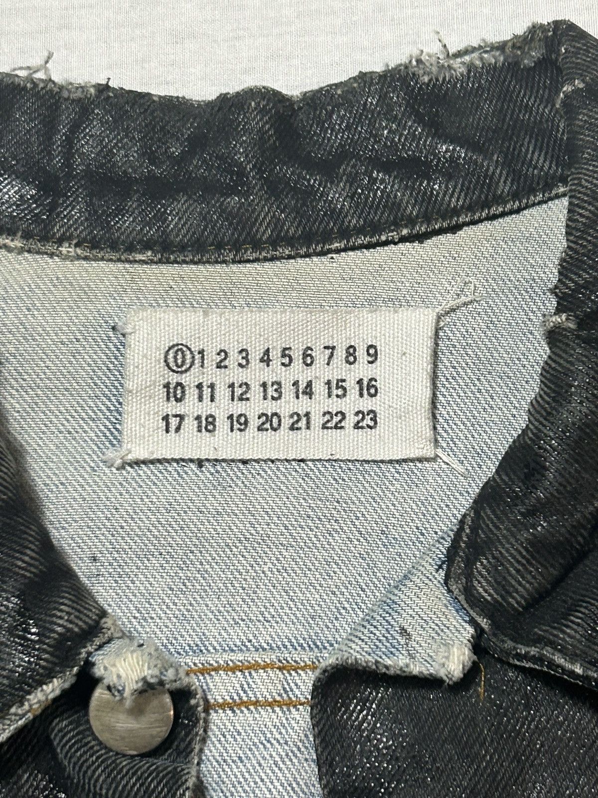 Maison Margiela Artisanal ‘99 Black Painted Denim Jacket Size US M / EU 48-50 / 2 - 2 Thumbnail