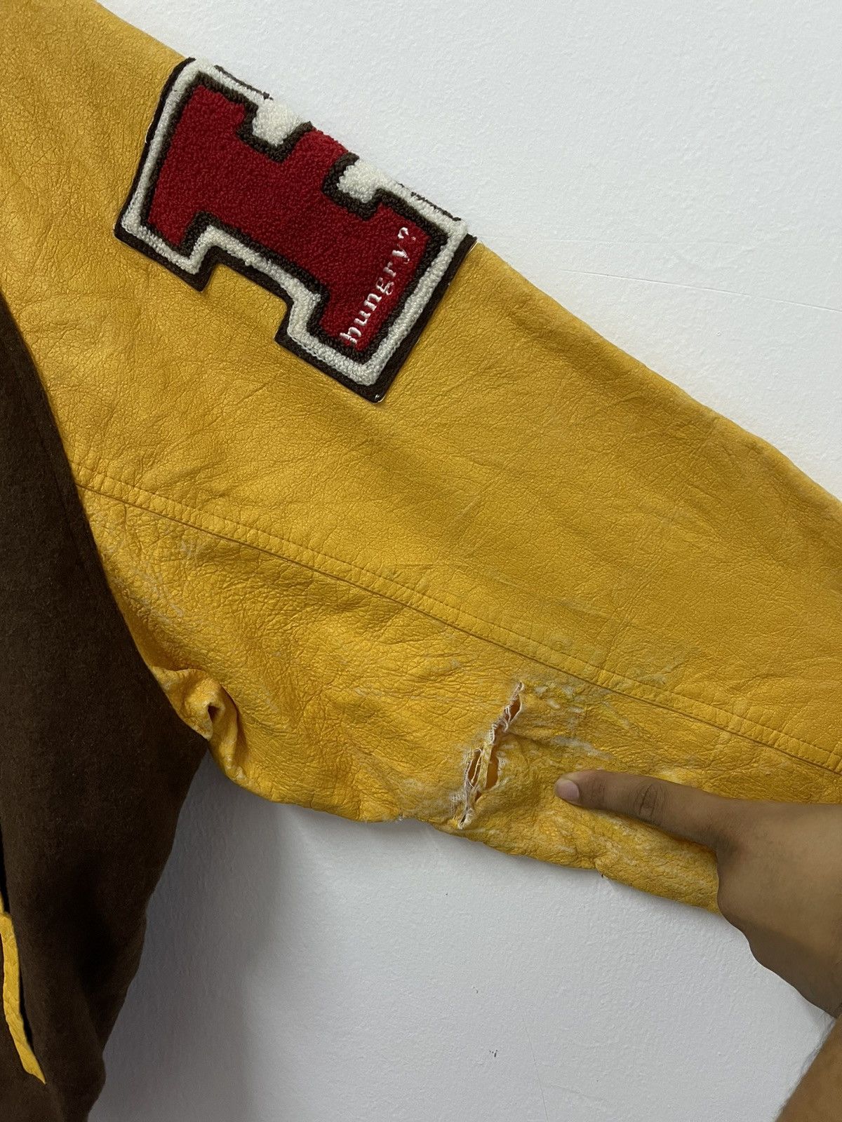 Vintage Japanese Brand Big Logo Graphic Varsity Jacket Size US XL / EU 56 / 4 - 9 Thumbnail