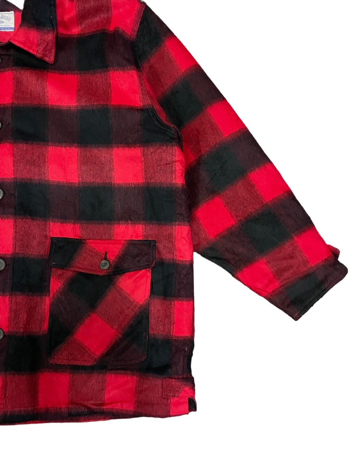 Japanese Brand Japanese Punk Buffalo Plaid Acrylic Wool Baggy Shacket Size US XL / EU 56 / 4 - 6 Thumbnail
