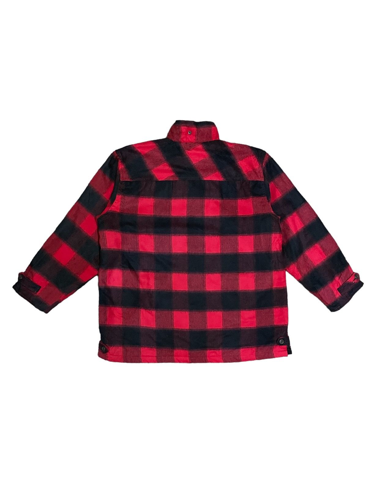Japanese Brand Japanese Punk Buffalo Plaid Acrylic Wool Baggy Shacket Size US XL / EU 56 / 4 - 10 Thumbnail