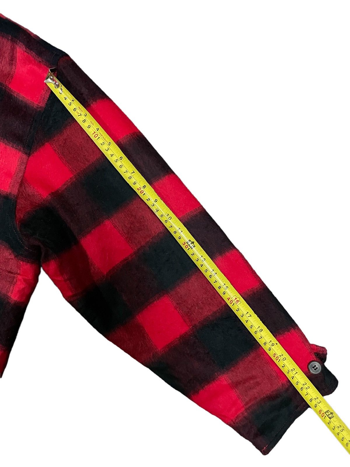 Japanese Brand Japanese Punk Buffalo Plaid Acrylic Wool Baggy Shacket Size US XL / EU 56 / 4 - 14 Thumbnail