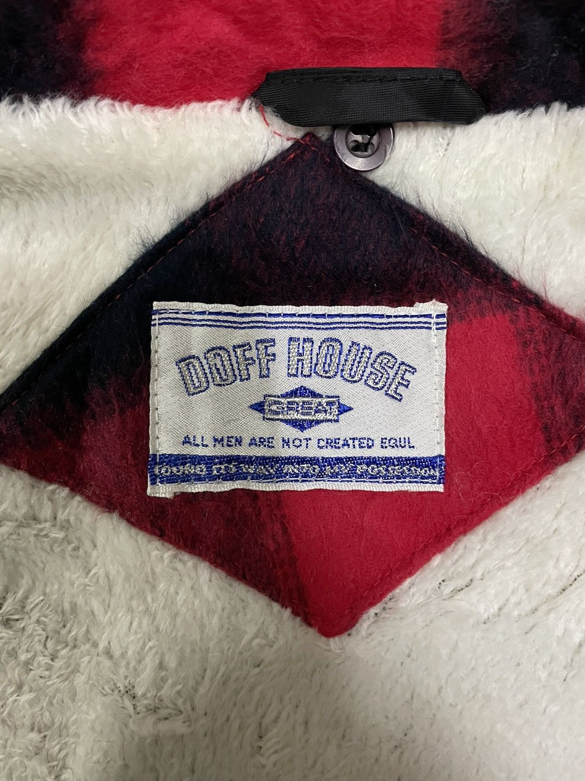 Japanese Brand Japanese Punk Buffalo Plaid Acrylic Wool Baggy Shacket Size US XL / EU 56 / 4 - 15 Thumbnail