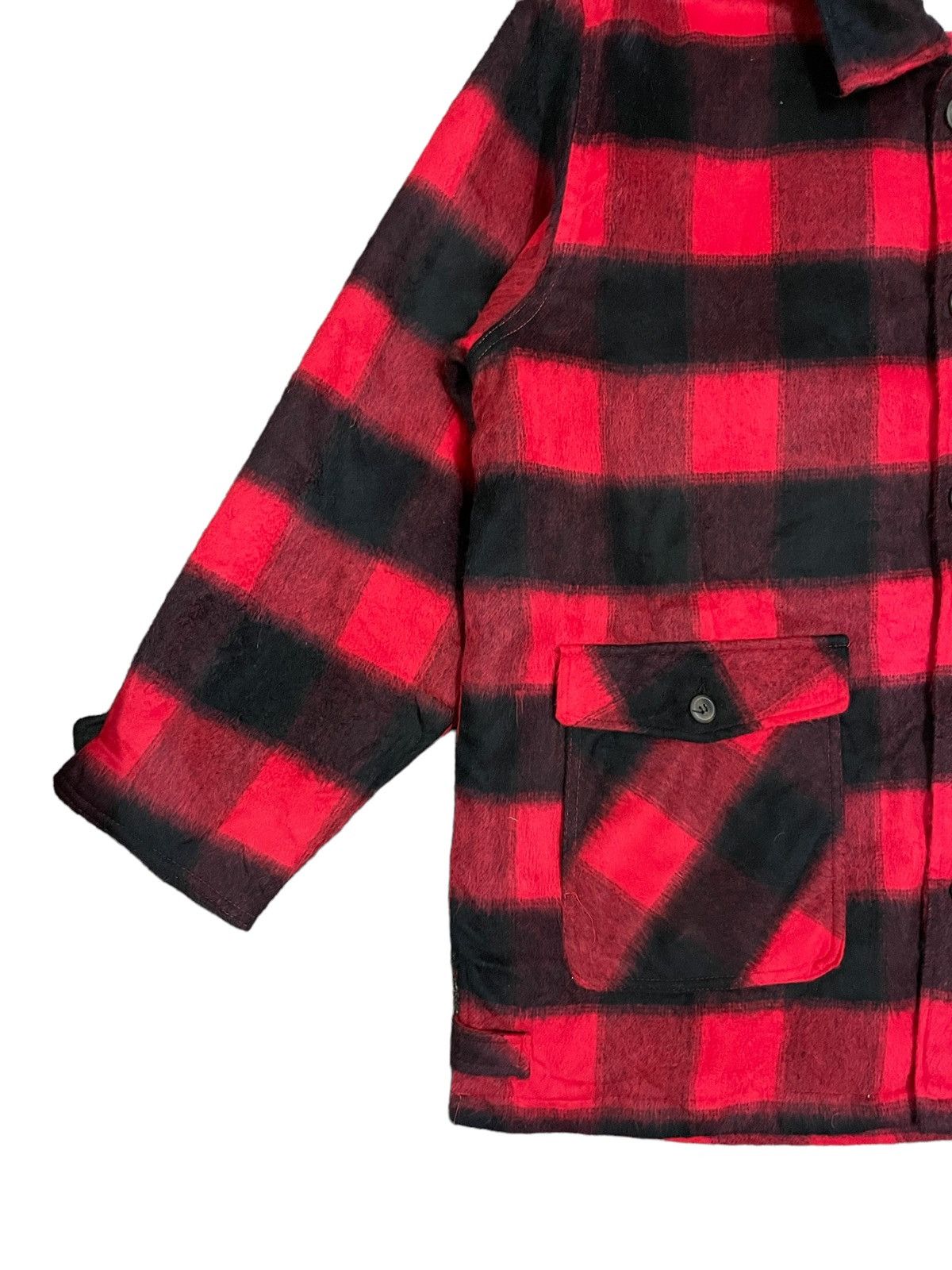 Japanese Brand Japanese Punk Buffalo Plaid Acrylic Wool Baggy Shacket Size US XL / EU 56 / 4 - 5 Thumbnail